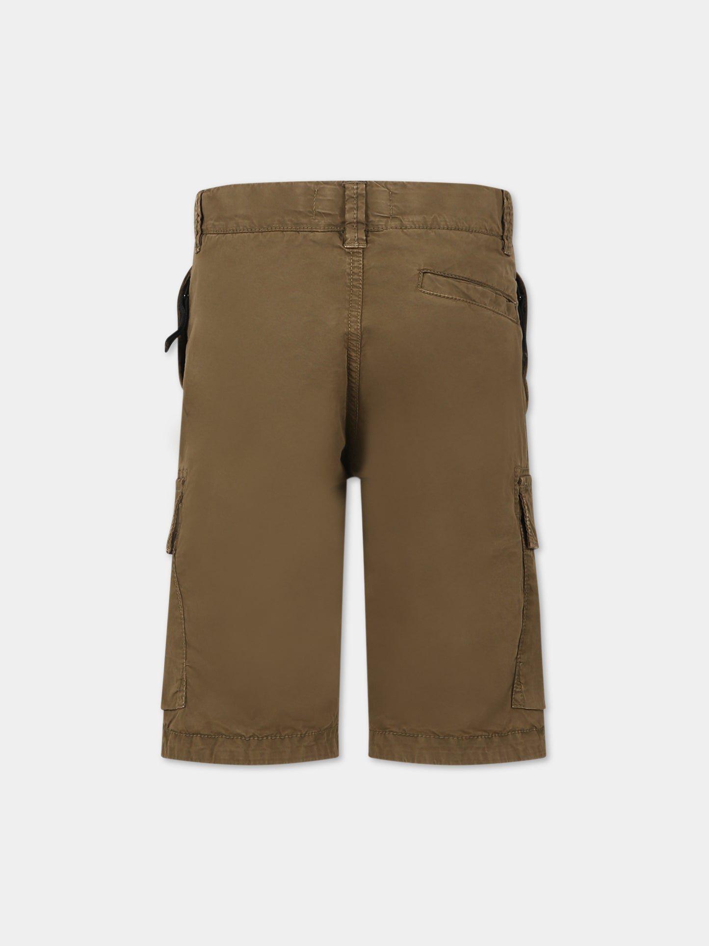 Shorts verdi per bambino con iconica bussola,Stone Island Junior,7816 L02 10 V0154