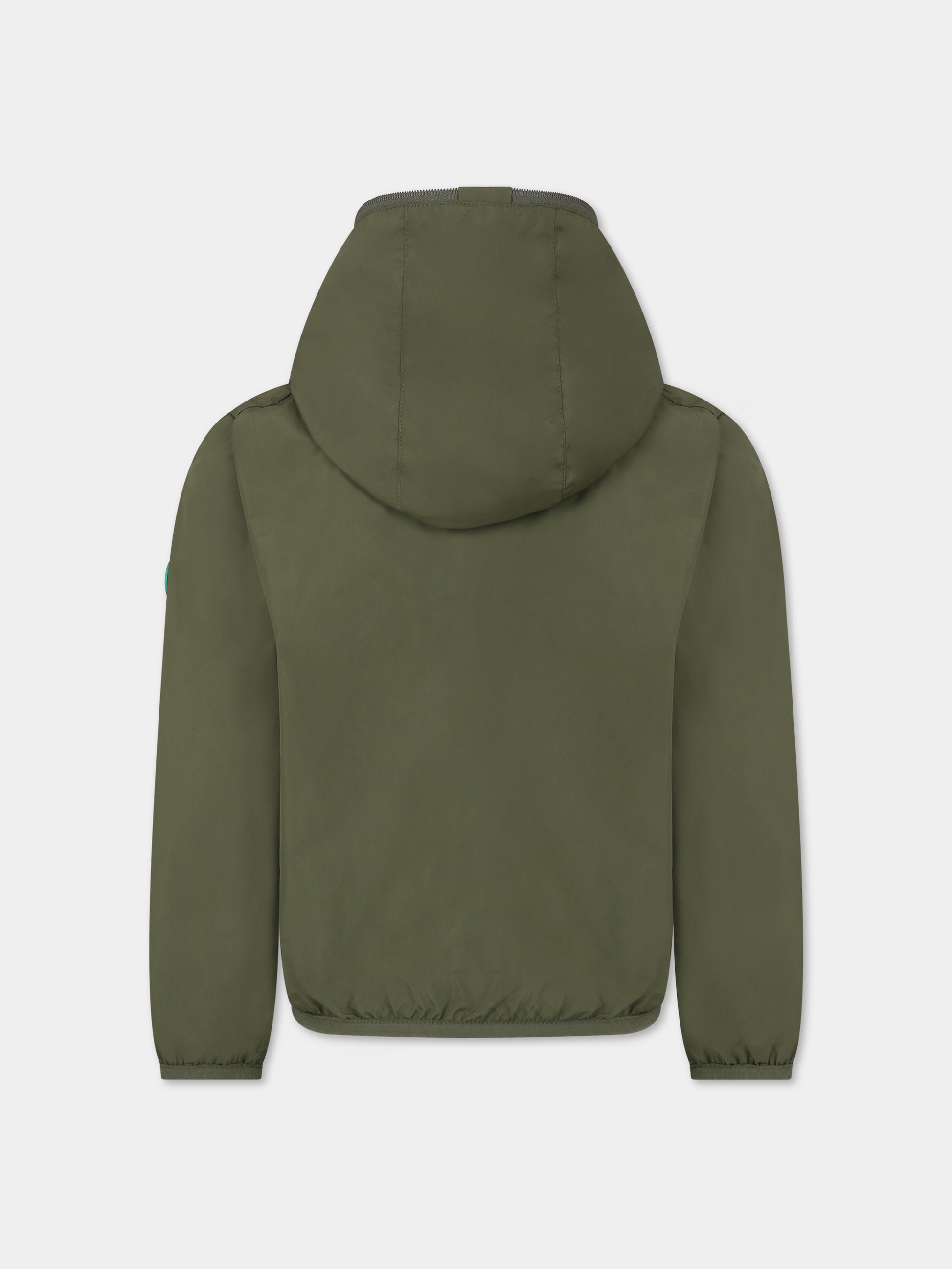 Giubbotto verde  Jules  per bambino con logo,Save The Duck Kids,J30036X WIND16 50000