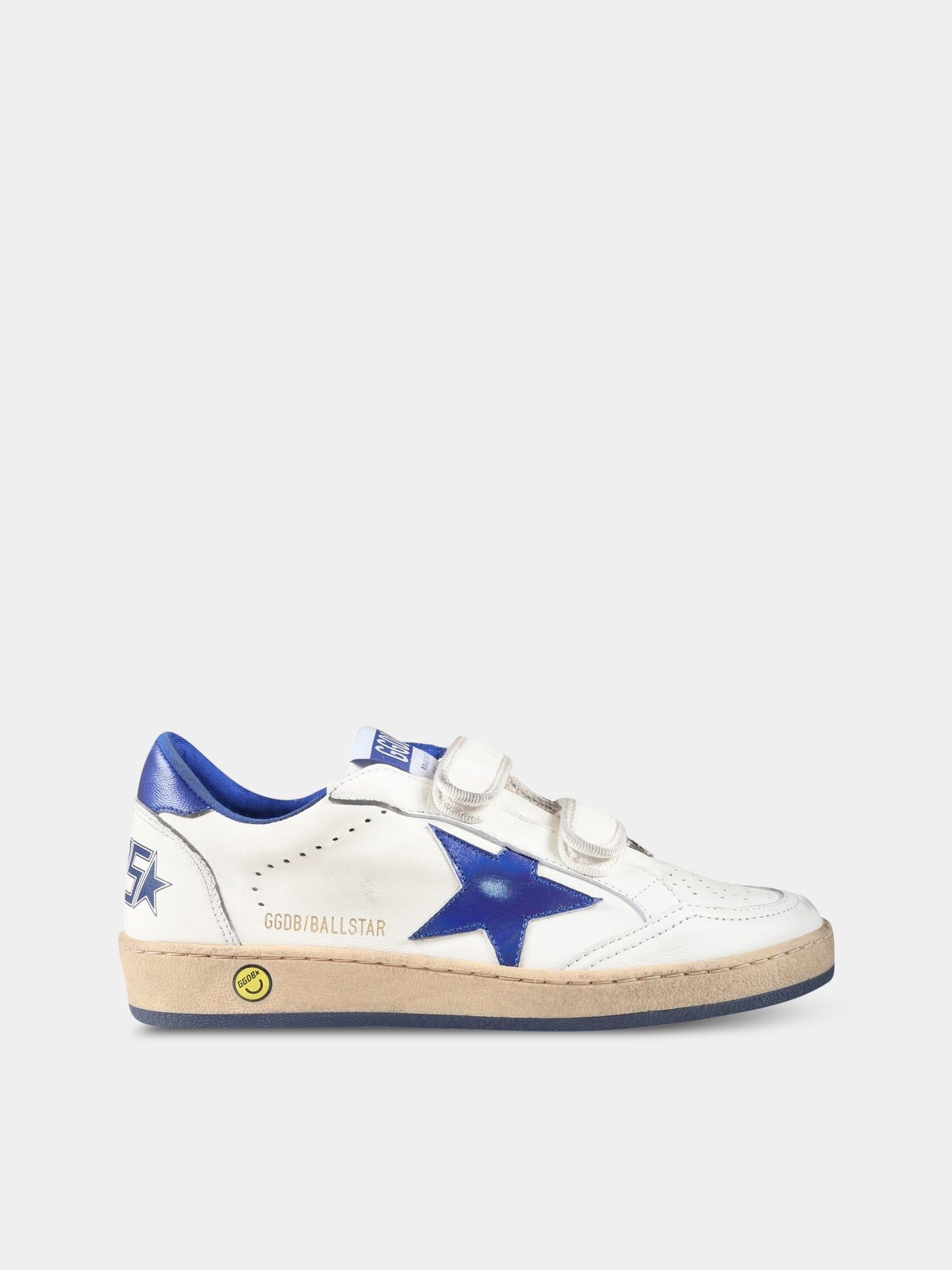 Sneakers bianche per bambino con stella e logo,Golden Goose,GTF00501 F004246 10793