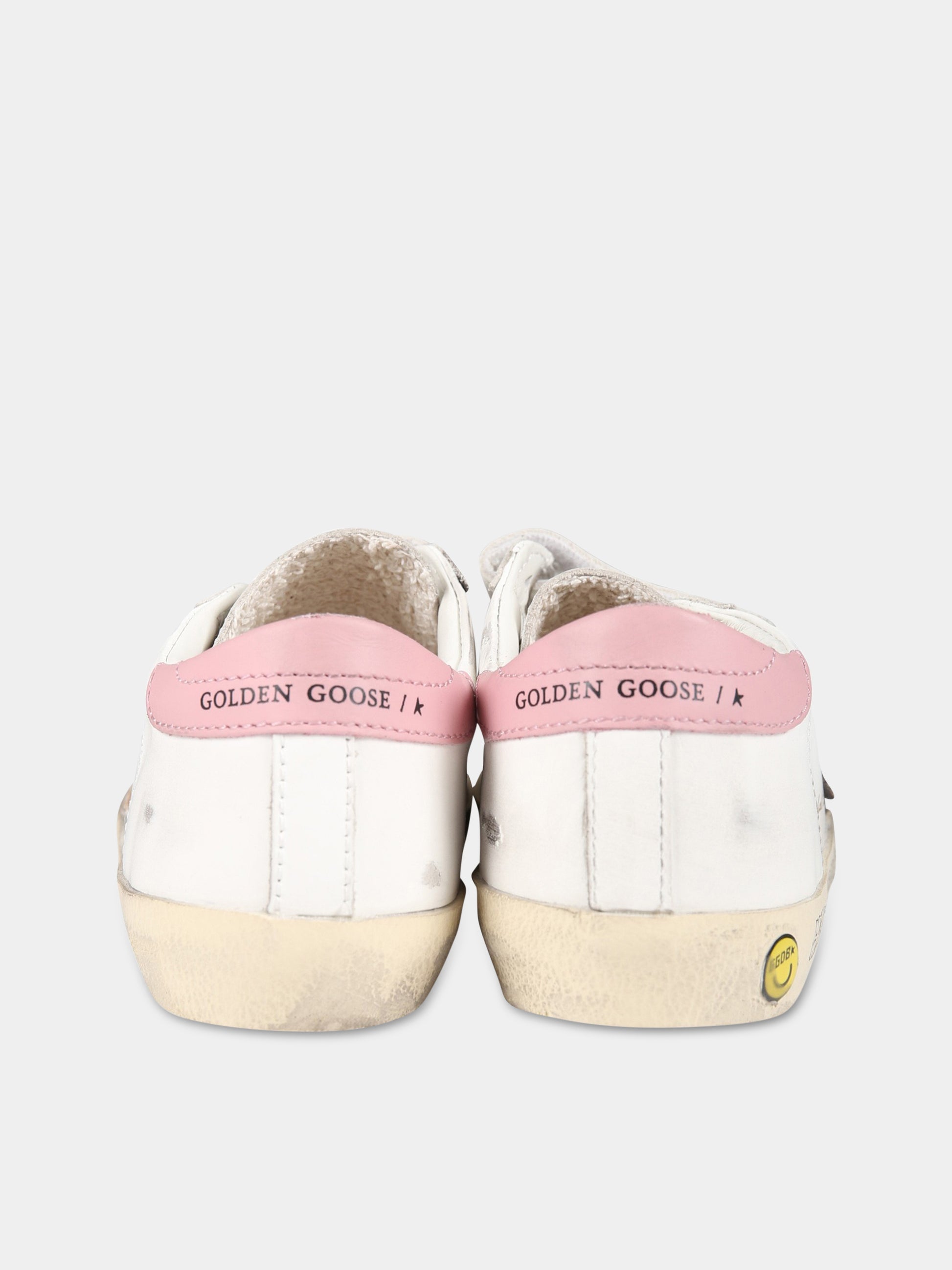 Sneakers bianche per bambina con stella,Golden Goose,GJF00111 F004219 11399