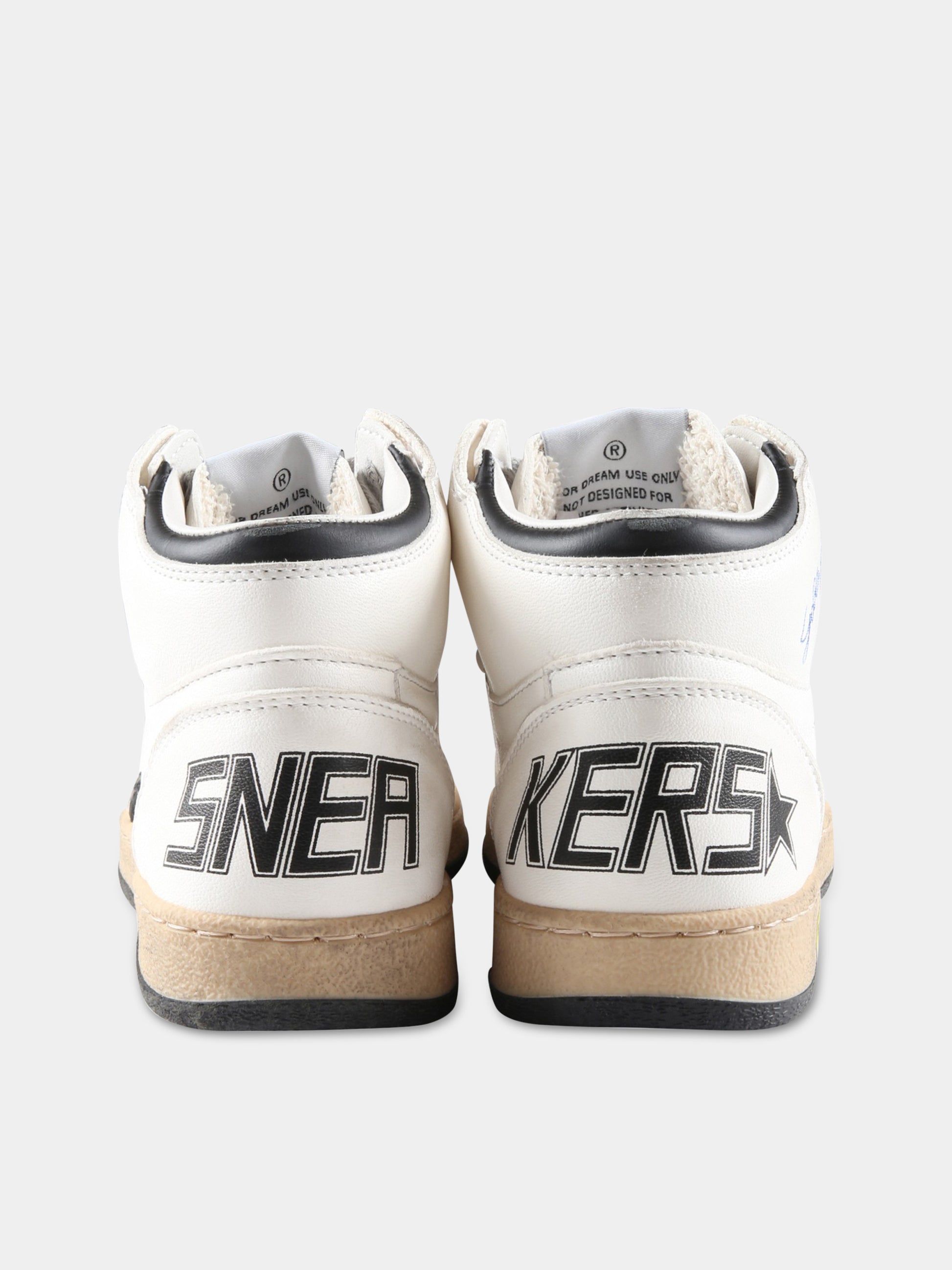 Sneakers bianche per bambino con stella e logo,Golden Goose,GYF00230 F003325 10283