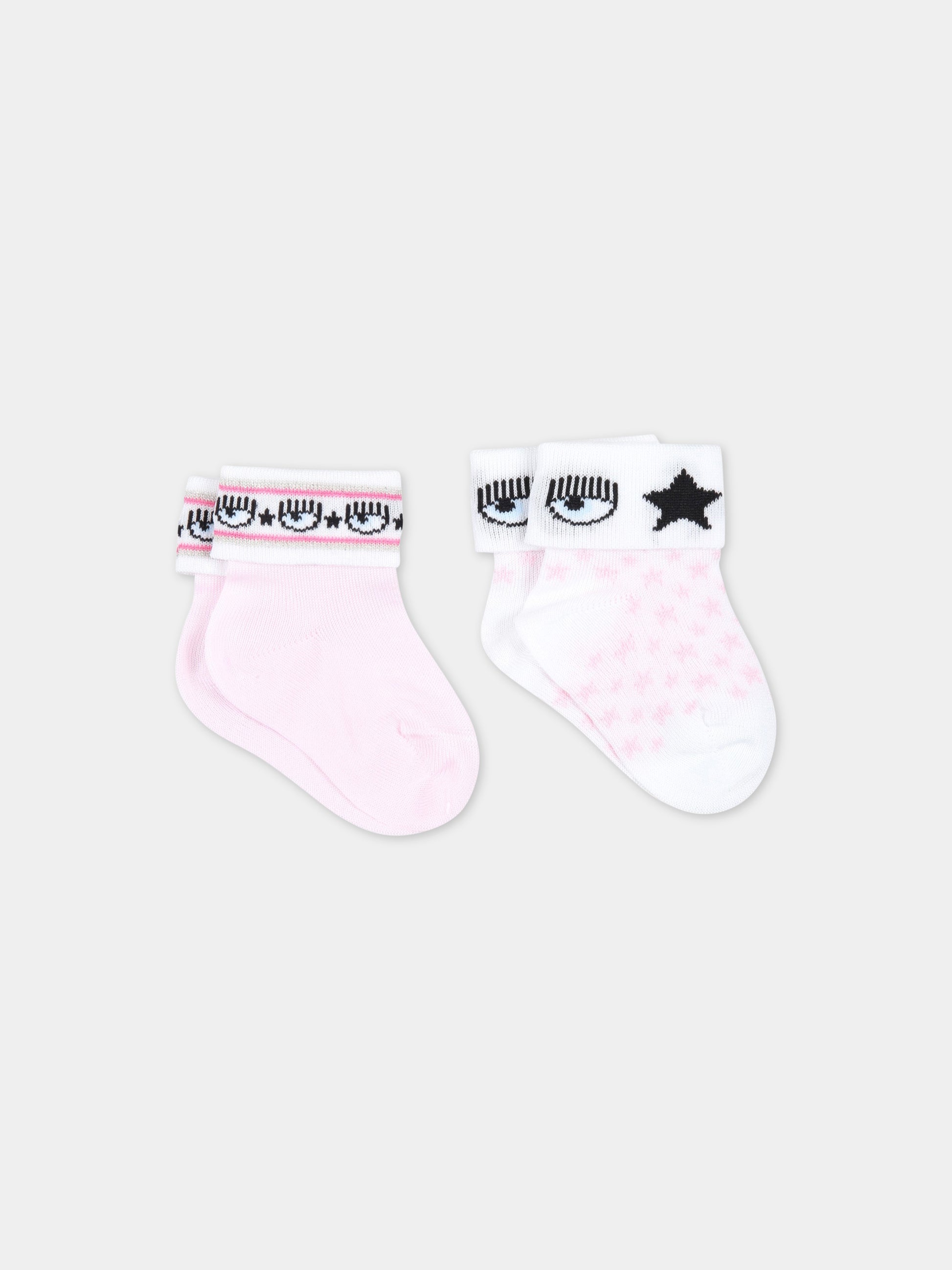 Set multicolor per neonata con iconico occhiolino,Chiara Ferragni Collection,55A005 1083 0090
