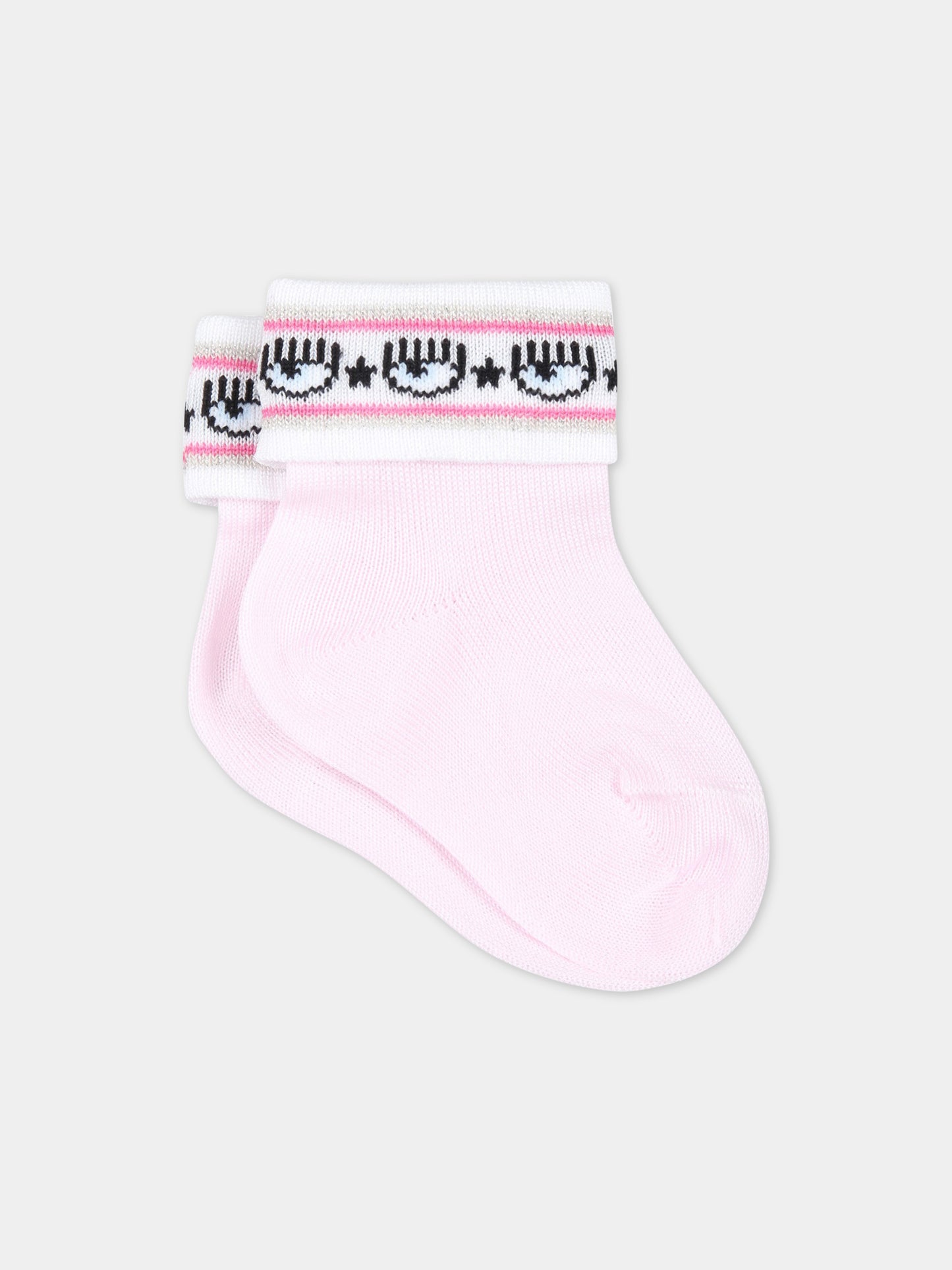 Set multicolor per neonata con iconico occhiolino,Chiara Ferragni Collection,55A005 1083 0090