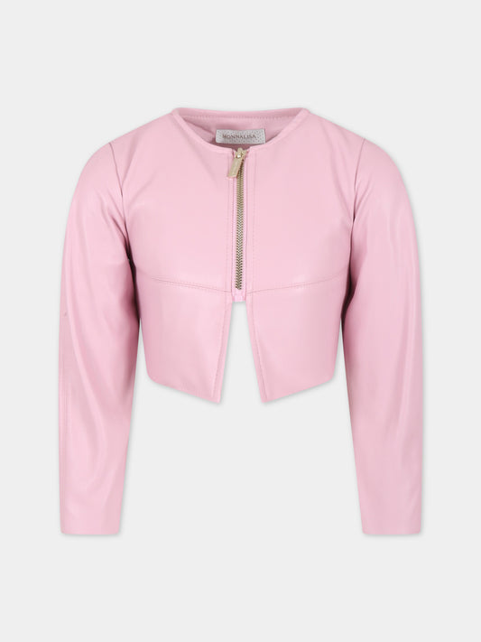 Giacca rosa per bambina,Monnalisa,71A102 1404 0090