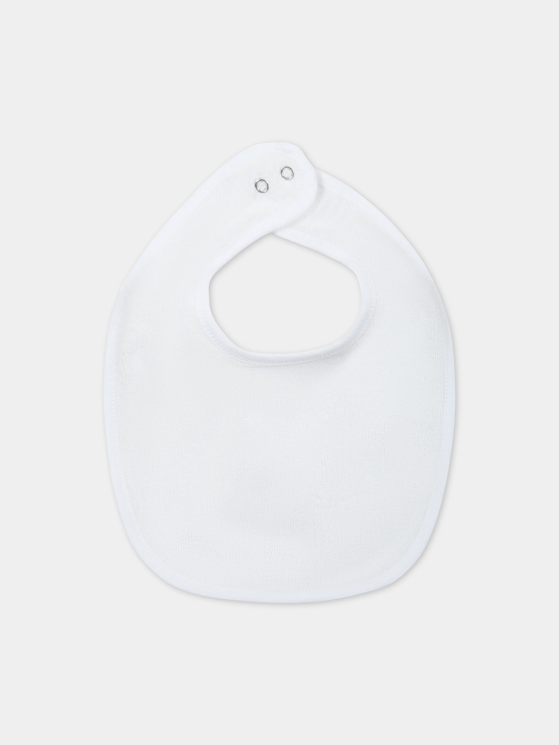 Set bianco per neonati con logo,Balmain Kids,BSB509 Z0057 999