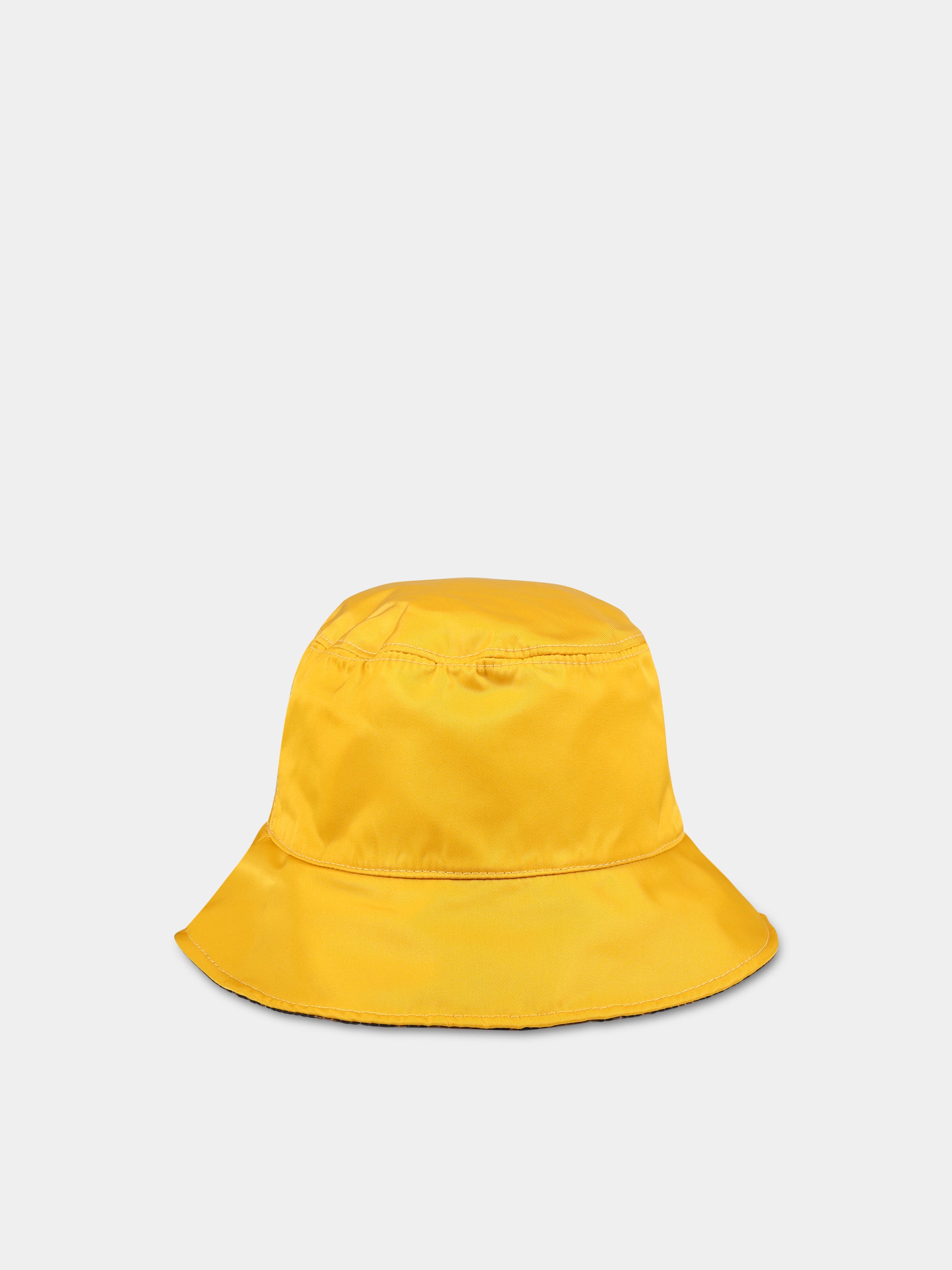 Cloche marrone per bambini con iconiche doppie FF,Fendi Kids,JUP017 AMRQ F17QF