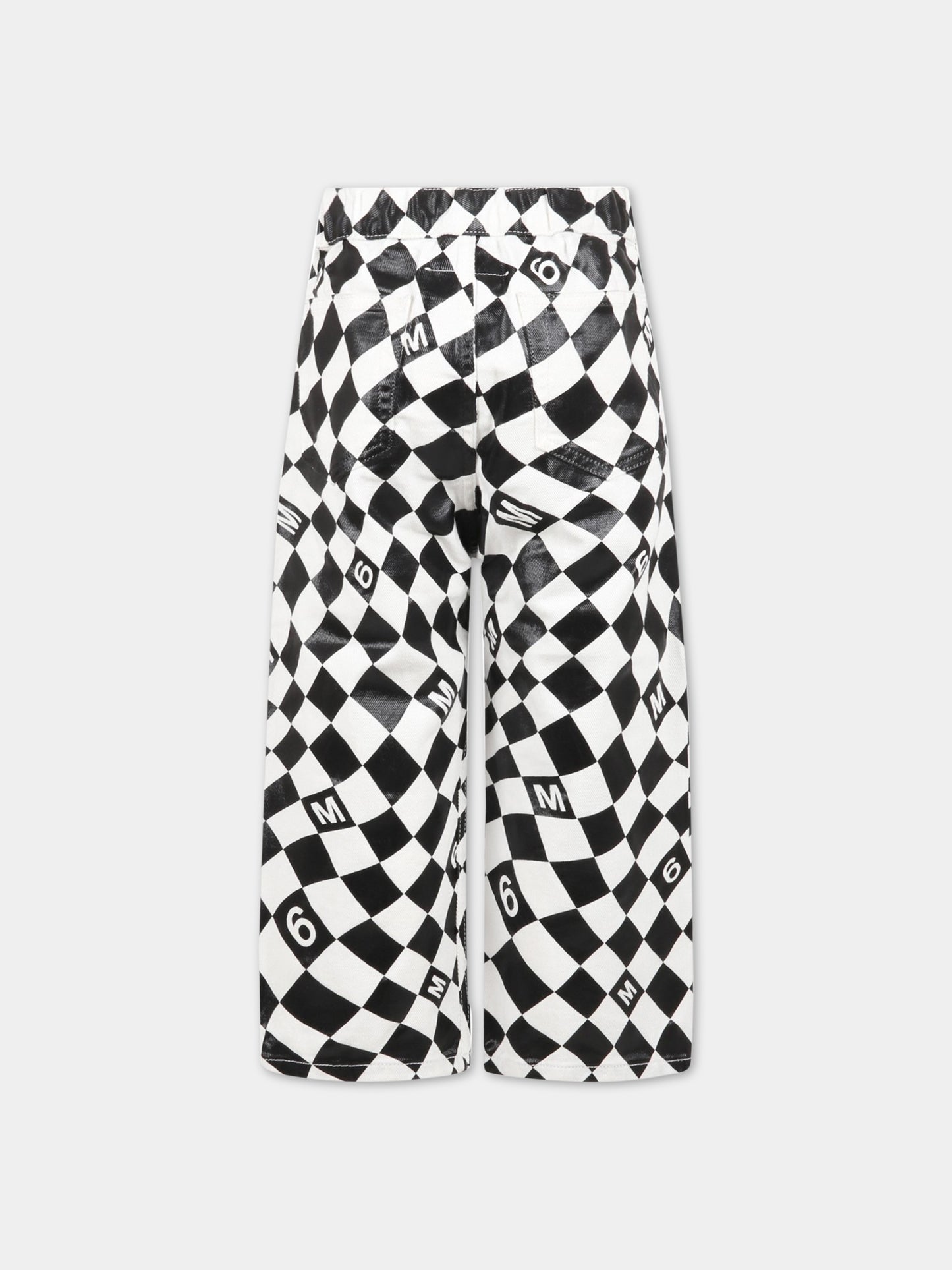 Jeans multicolor per bambino con logo,Mm6 Maison Margiela,M60053 MM00G M6C01