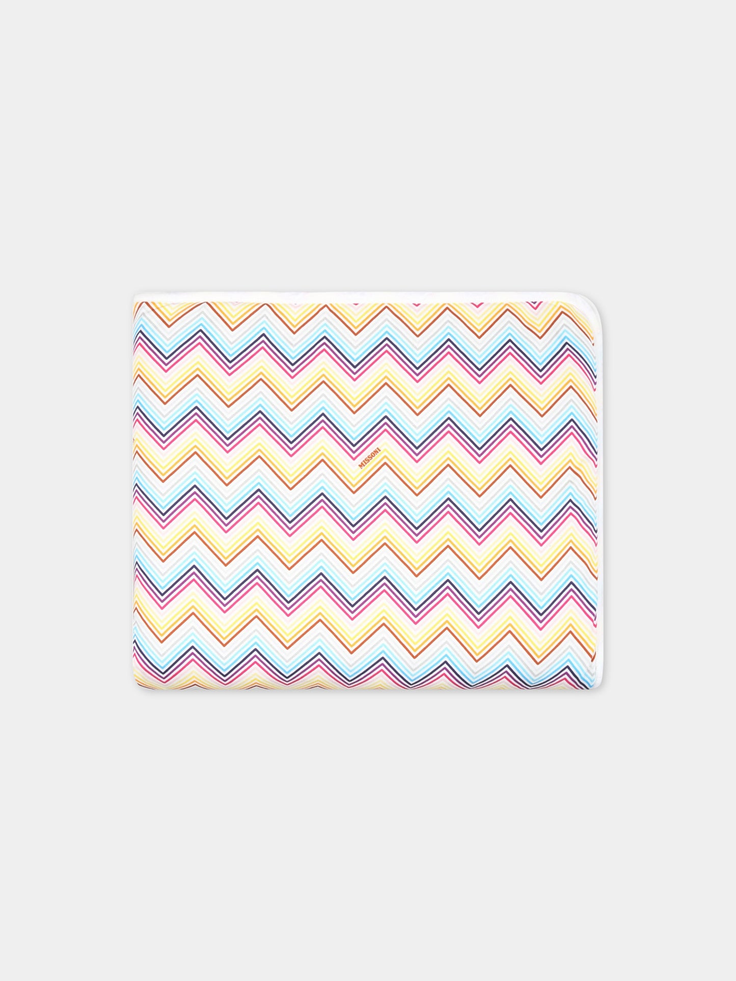 Coperta multicolor per neonata con motivo a chevron,Missoni,MS0010 J0266 100MC