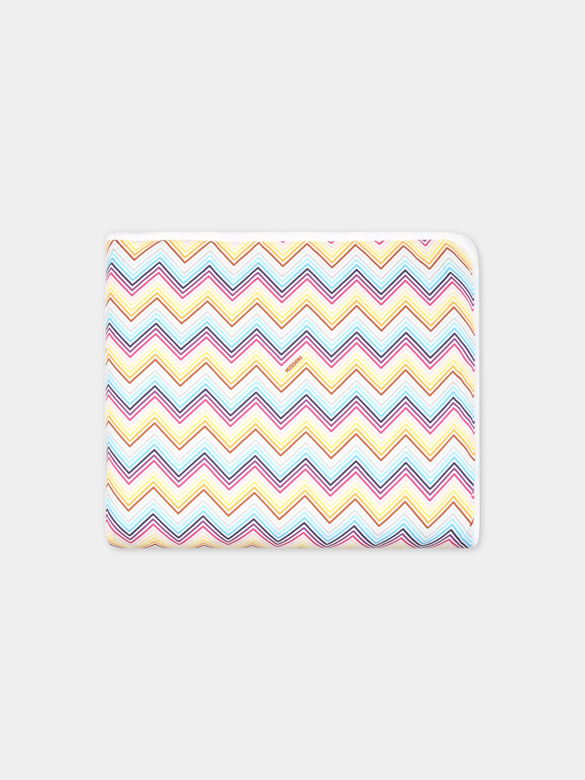 Coperta multicolor per neonata con motivo a chevron,Missoni,MS0010 J0266 100MC