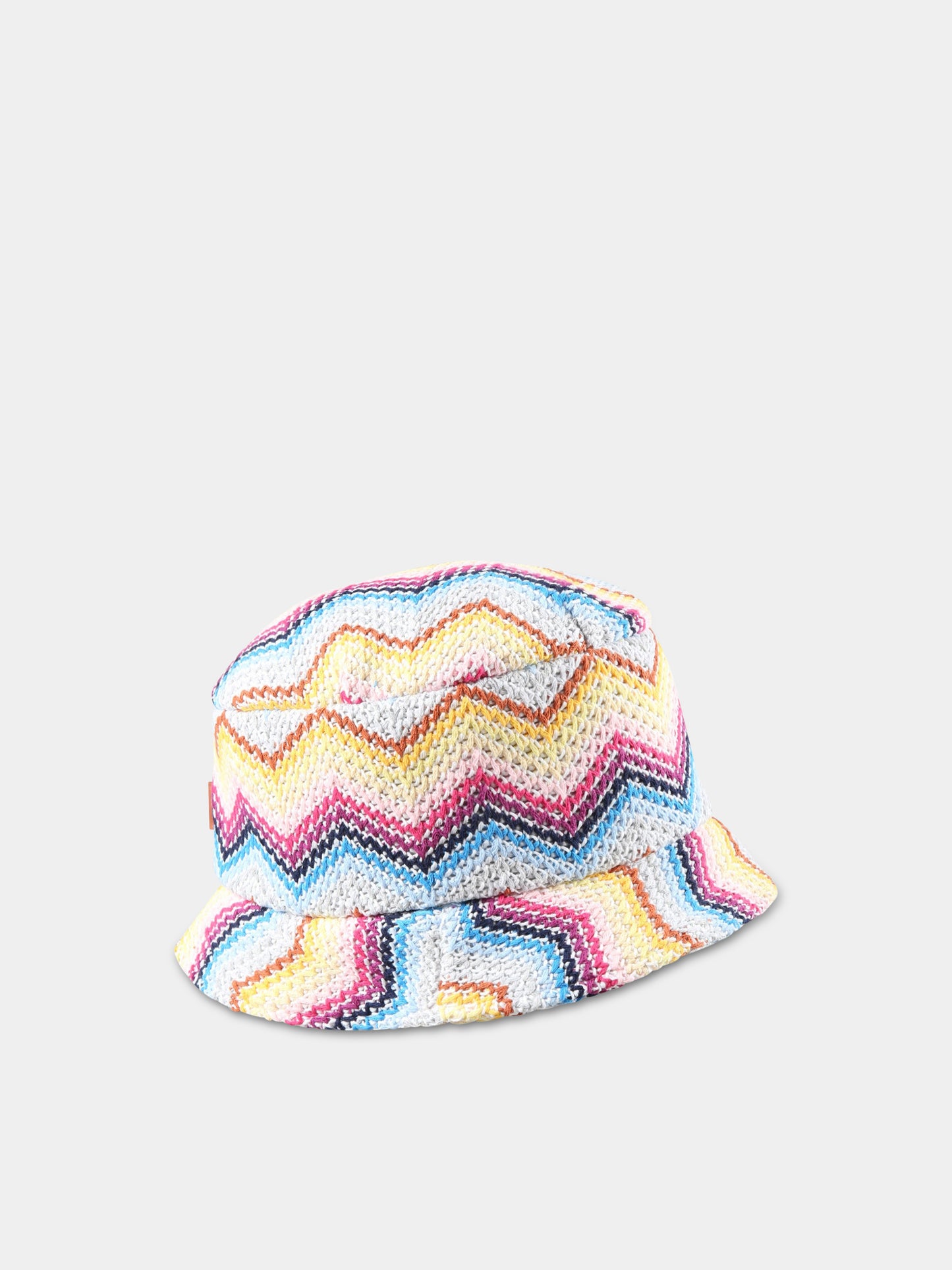 Cloche multicolor per bambina con motivo a chevron,Missoni,MS0B07 Q0008 999