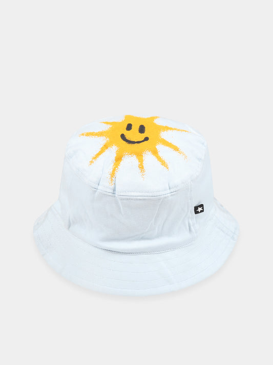 Cloche celeste per bambini con stampa sole,Molo,7S23T203 8068