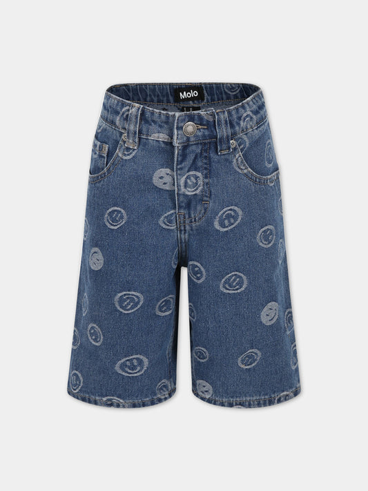 Bermuda blu per bambino con smile,Molo,6S23H104 6791
