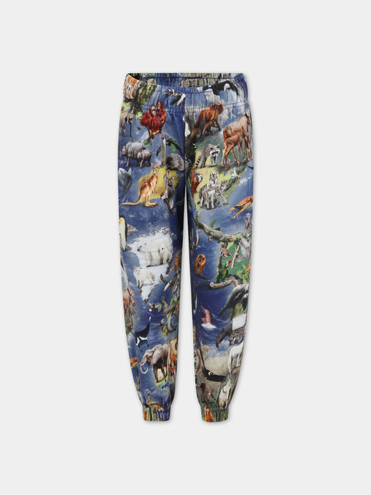 Pantaloni multicolor per bambino con animali,Molo,6S23I208 6766