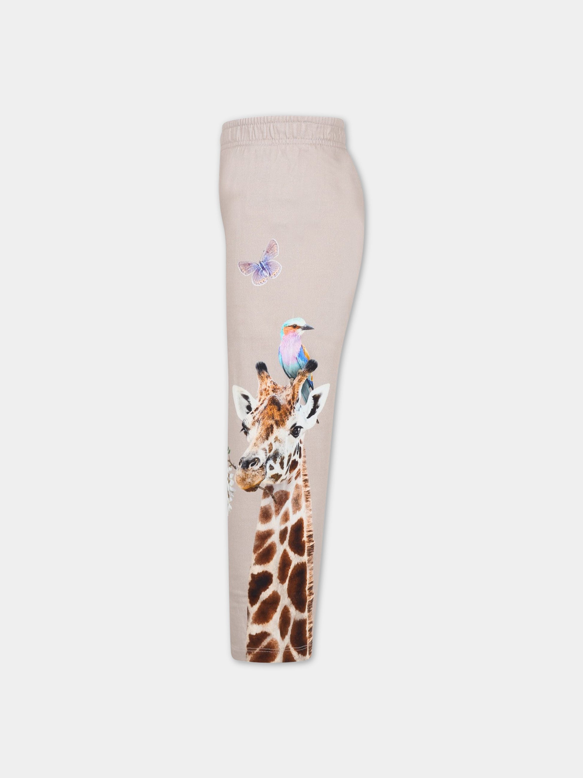 Pantaloni beige da tuta per bambina,Molo,2S23I213 3273