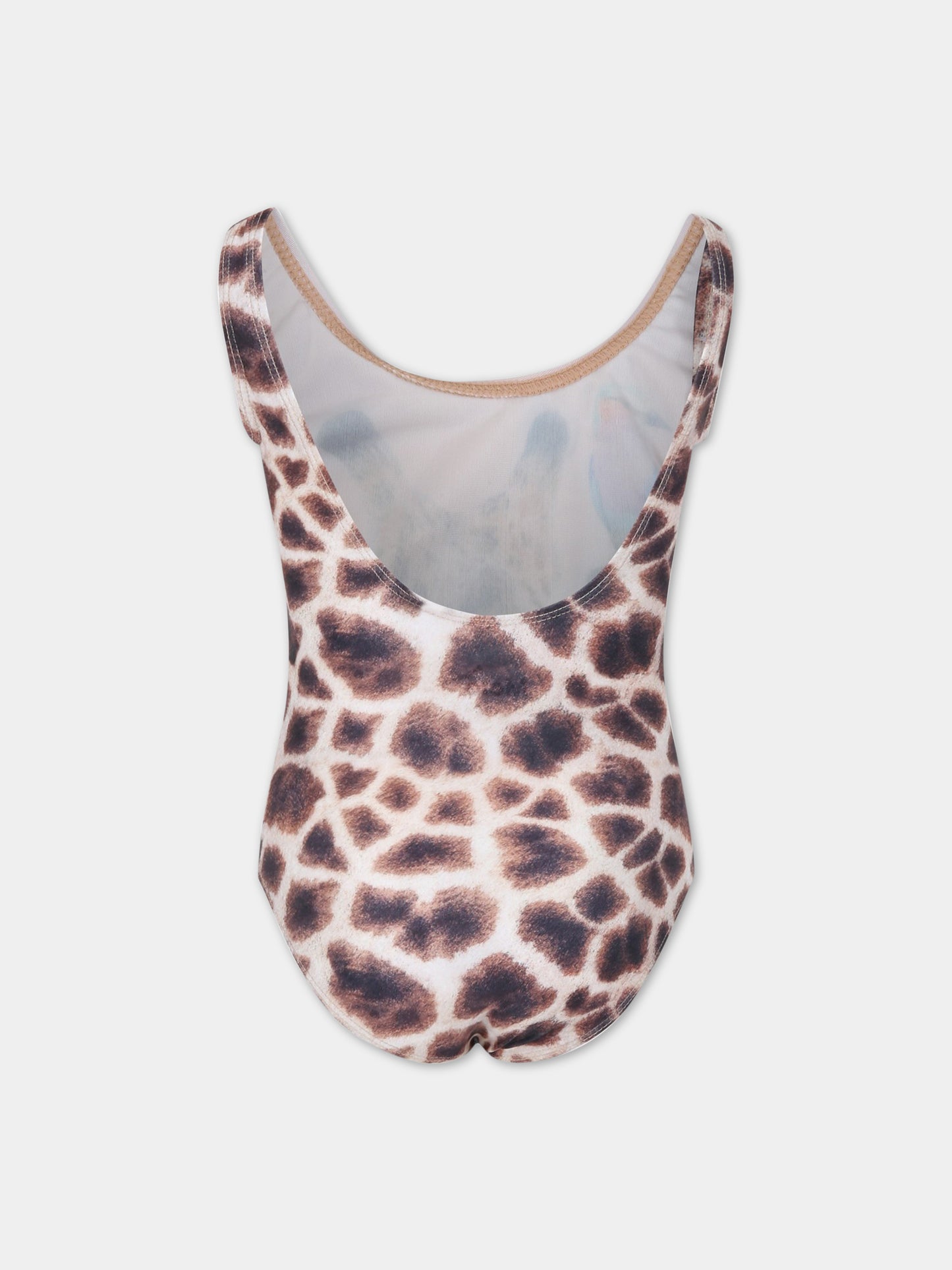 Costume multicolor intero per bambina con giraffe,Molo,8S23P510 7883