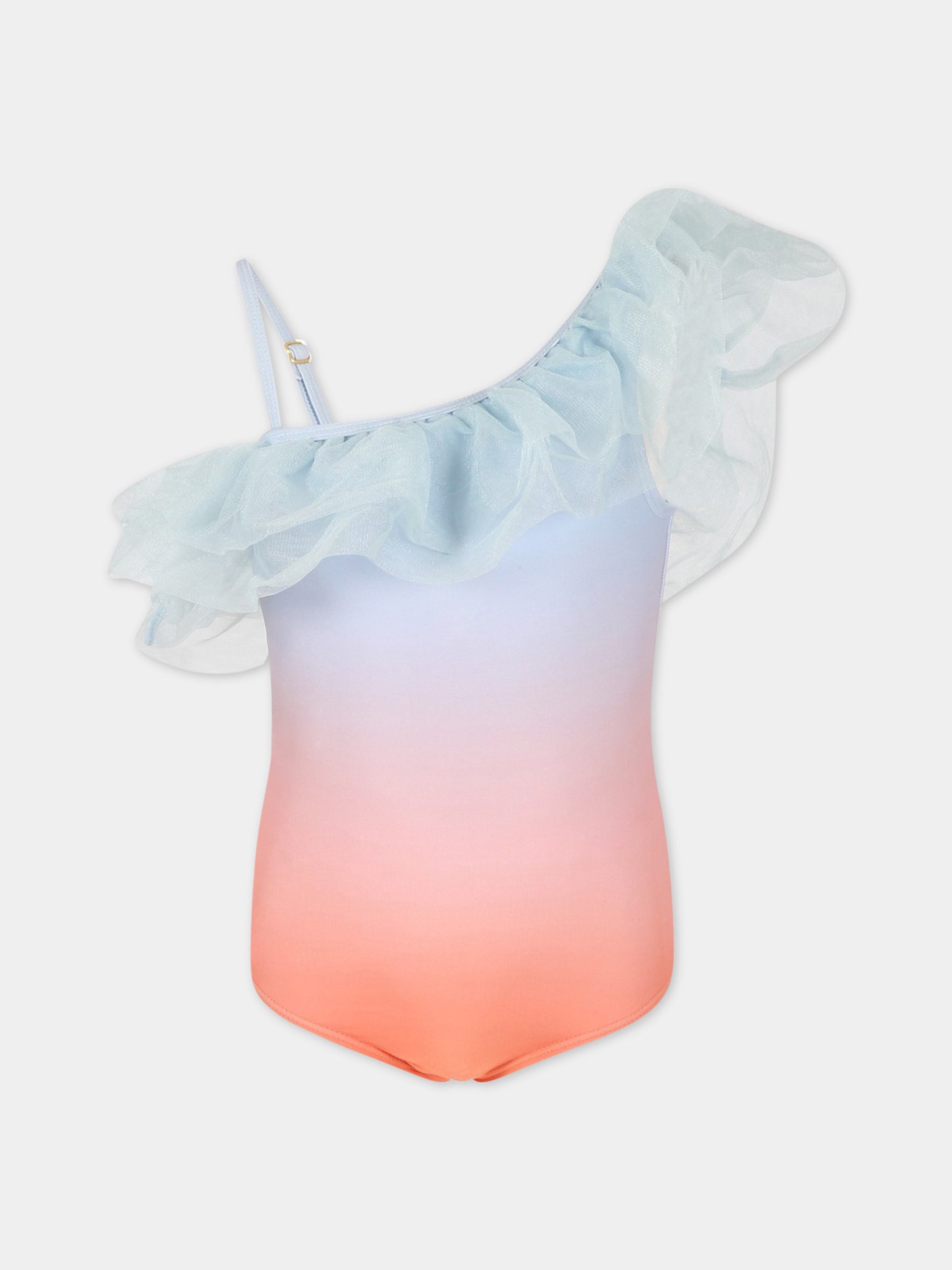 Costume multicolor per bambina con rouches,Molo,8S23P512 7880