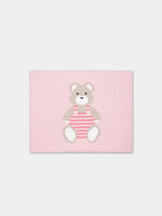 Coperta rosa per neonata,Little Bear,6124 ROSA