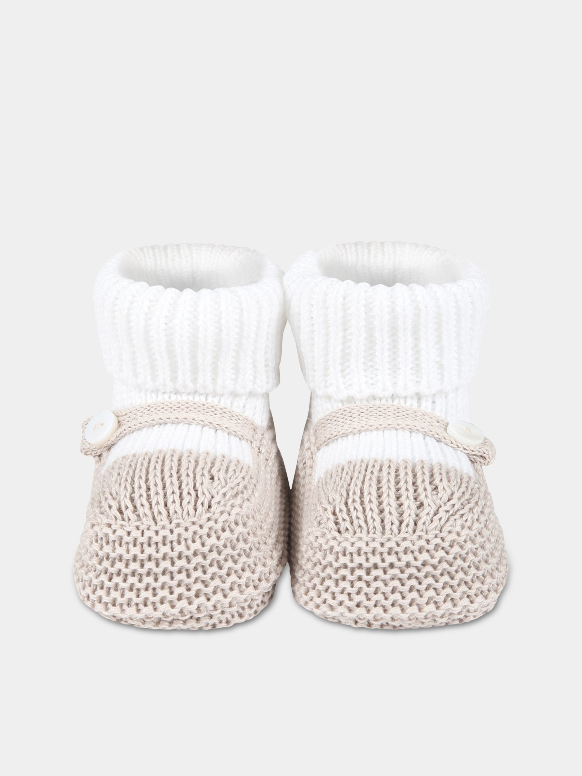 Babbucce multicolor per neonati,Little Bear,6112 BIANCO/CORDA