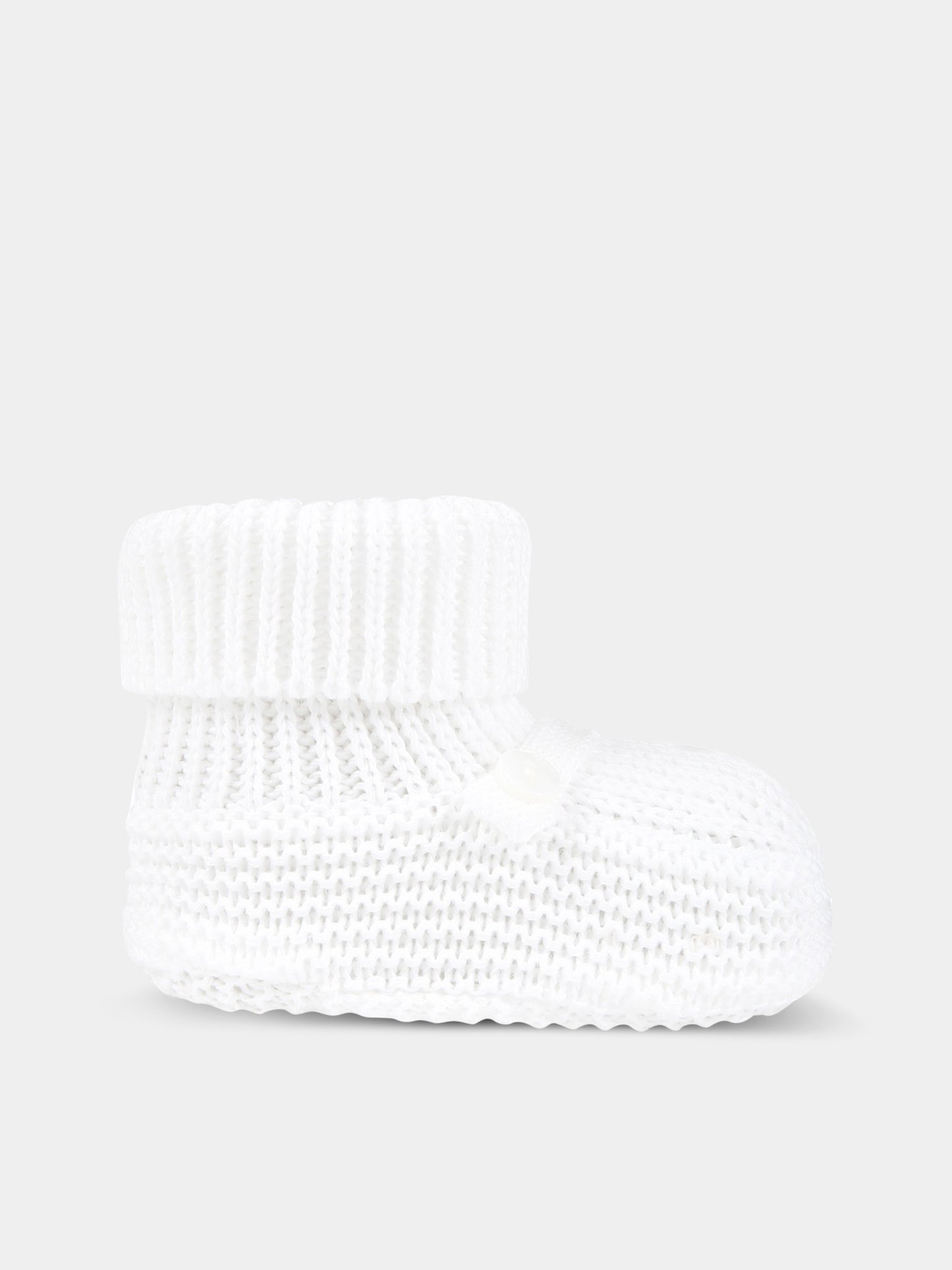 Babbucce bianche per neonati,Little Bear,6112 BIANCO/BIANCO