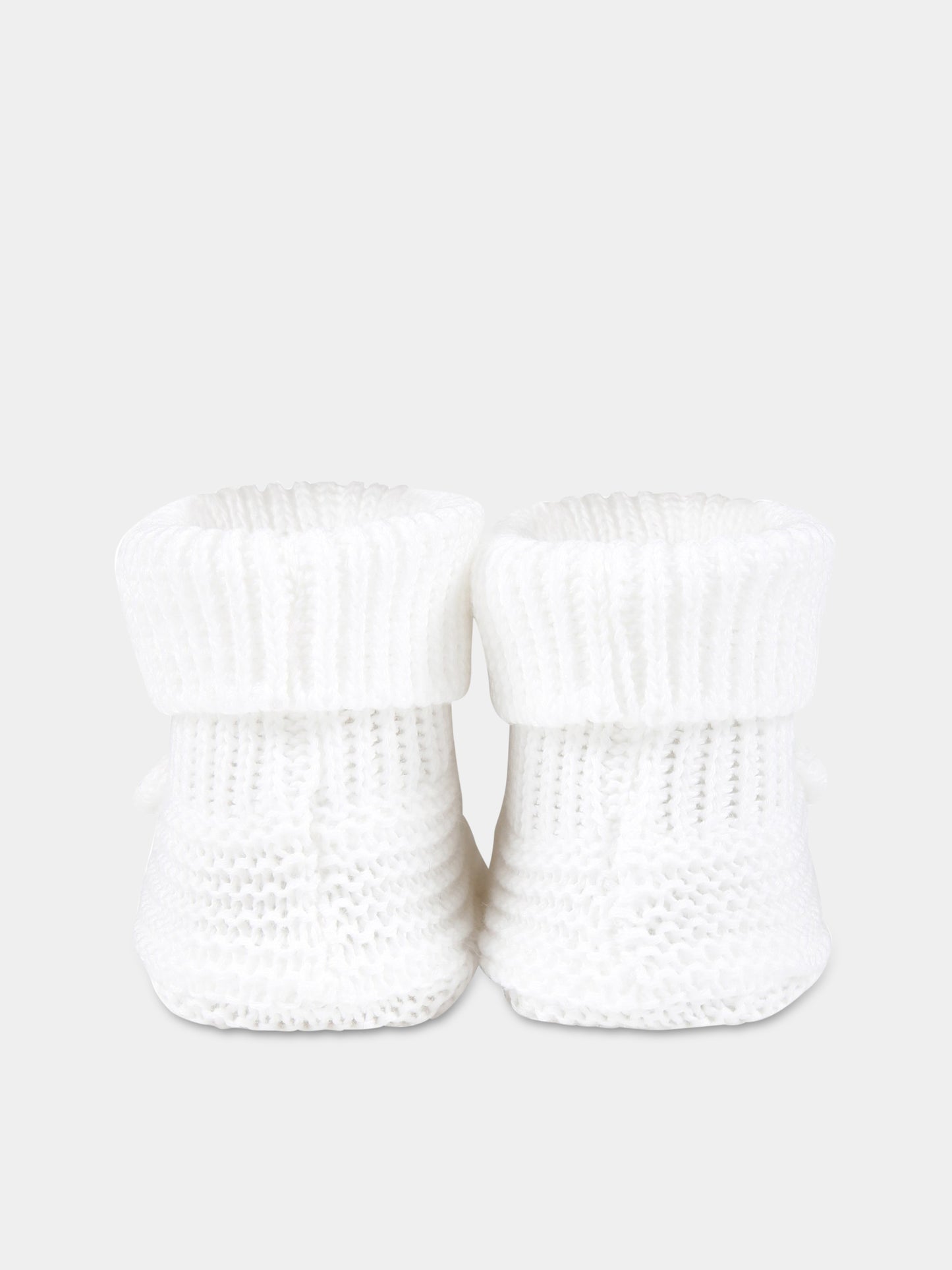 Babbucce bianche per neonati,Little Bear,6112 BIANCO/BIANCO