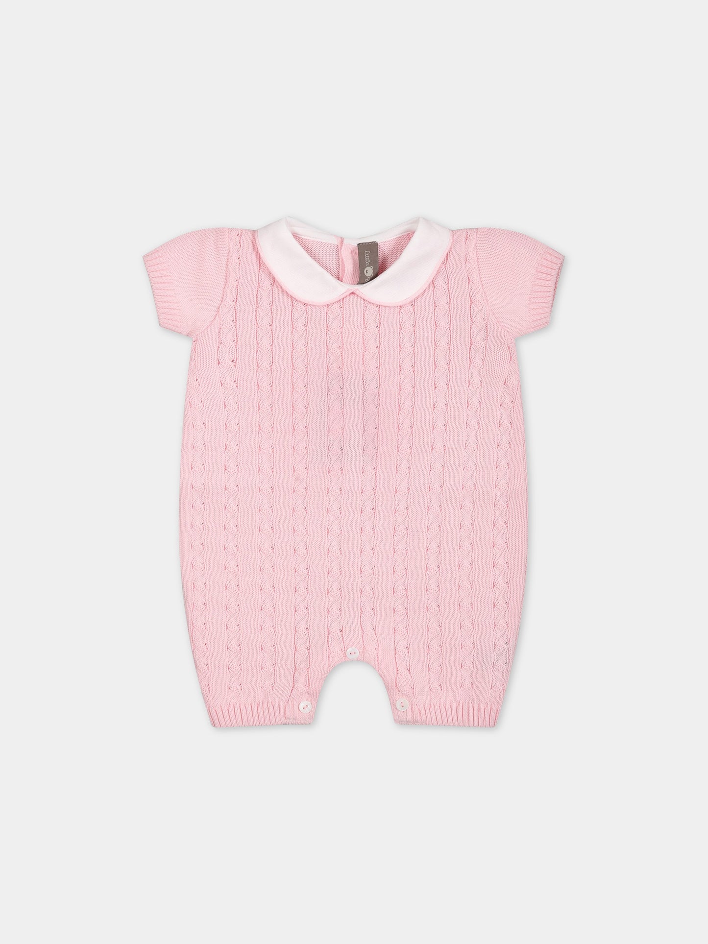 Pagliaccetto rosa per neonata,Little Bear,6117 ROSA
