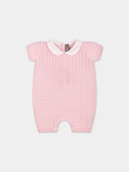 Pagliaccetto rosa per neonata,Little Bear,6117 ROSA