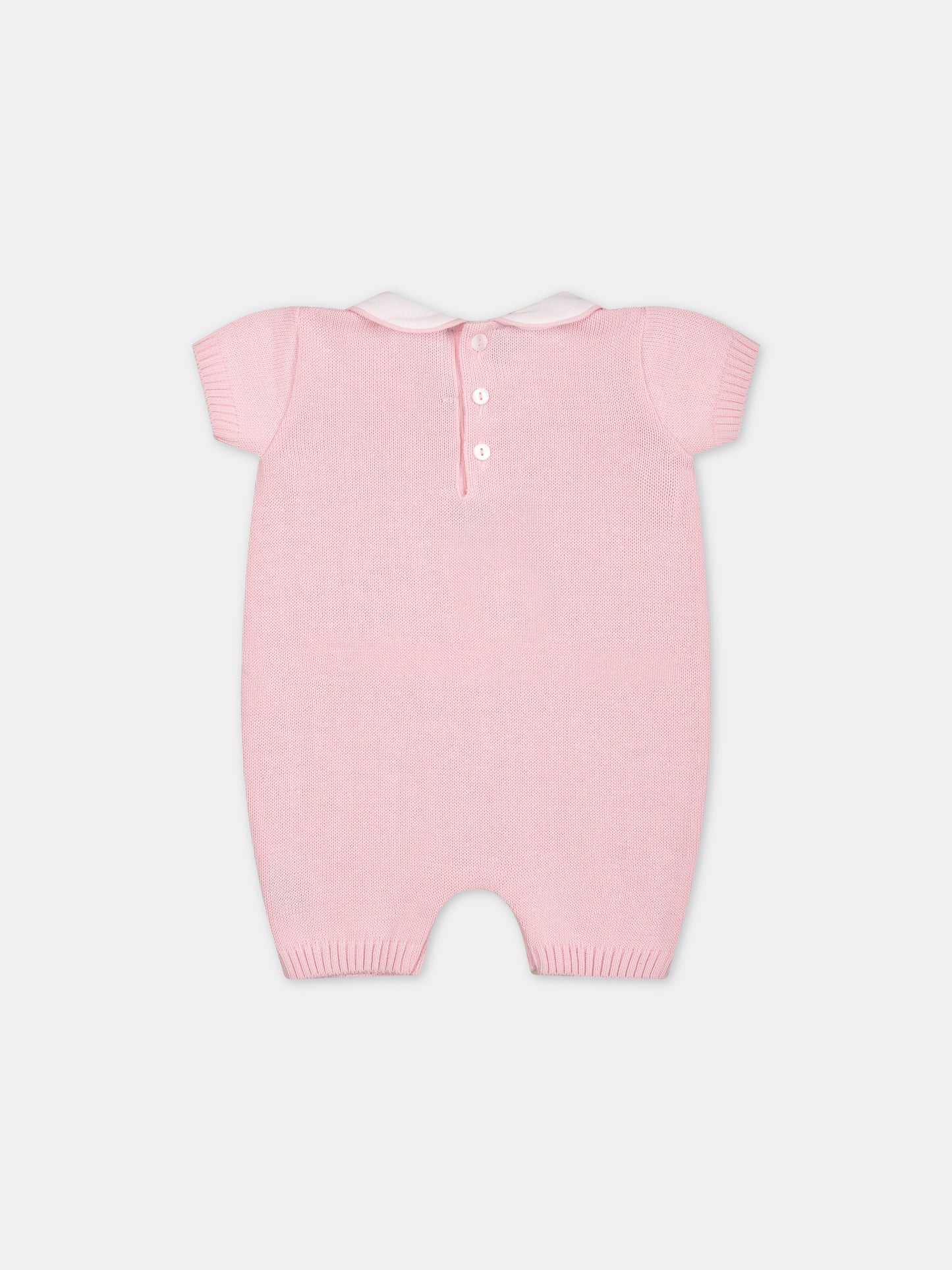Pagliaccetto rosa per neonata,Little Bear,6117 ROSA