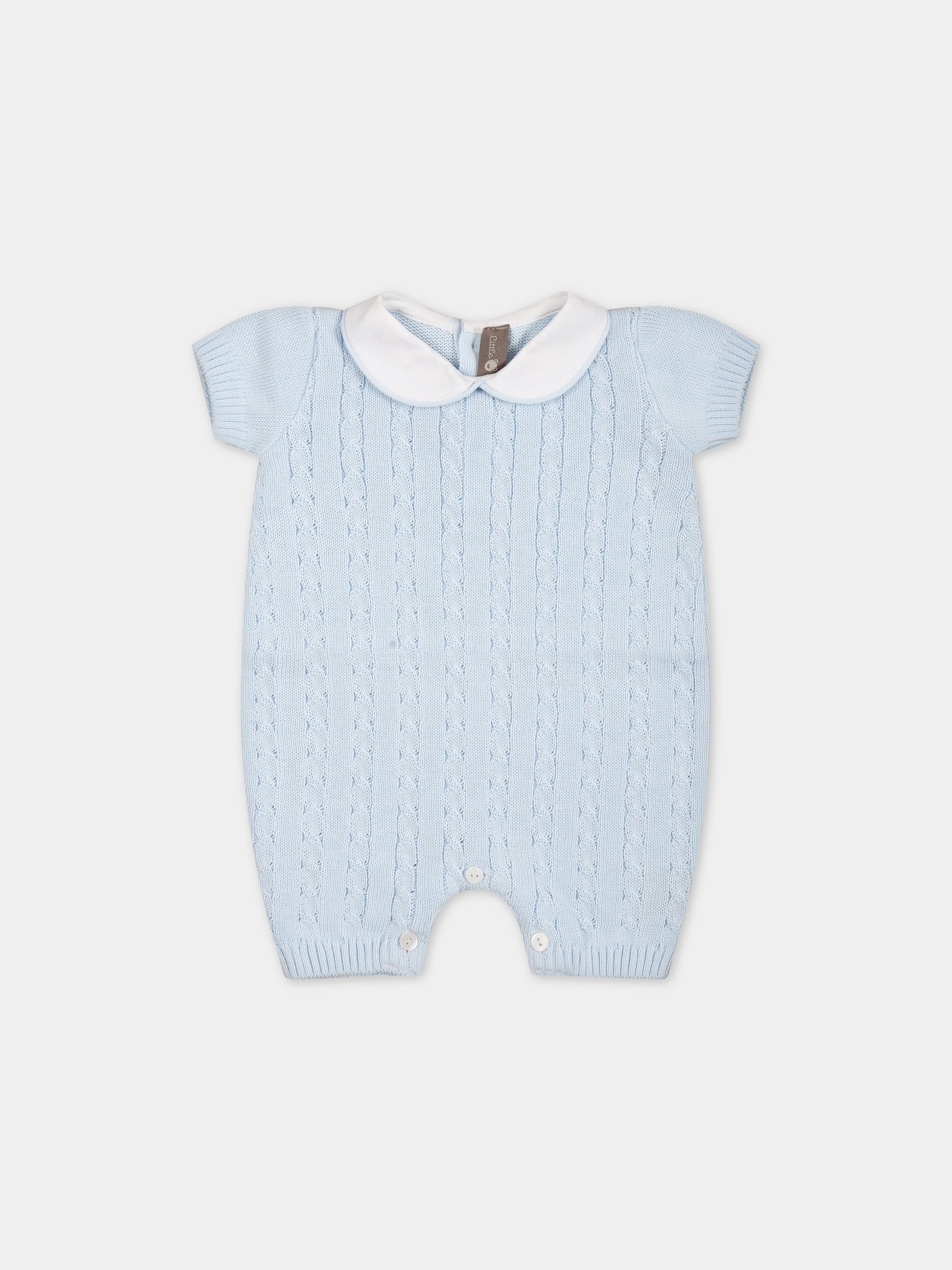 Pagliaccetto celeste per neonato,Little Bear,6117 CIELO