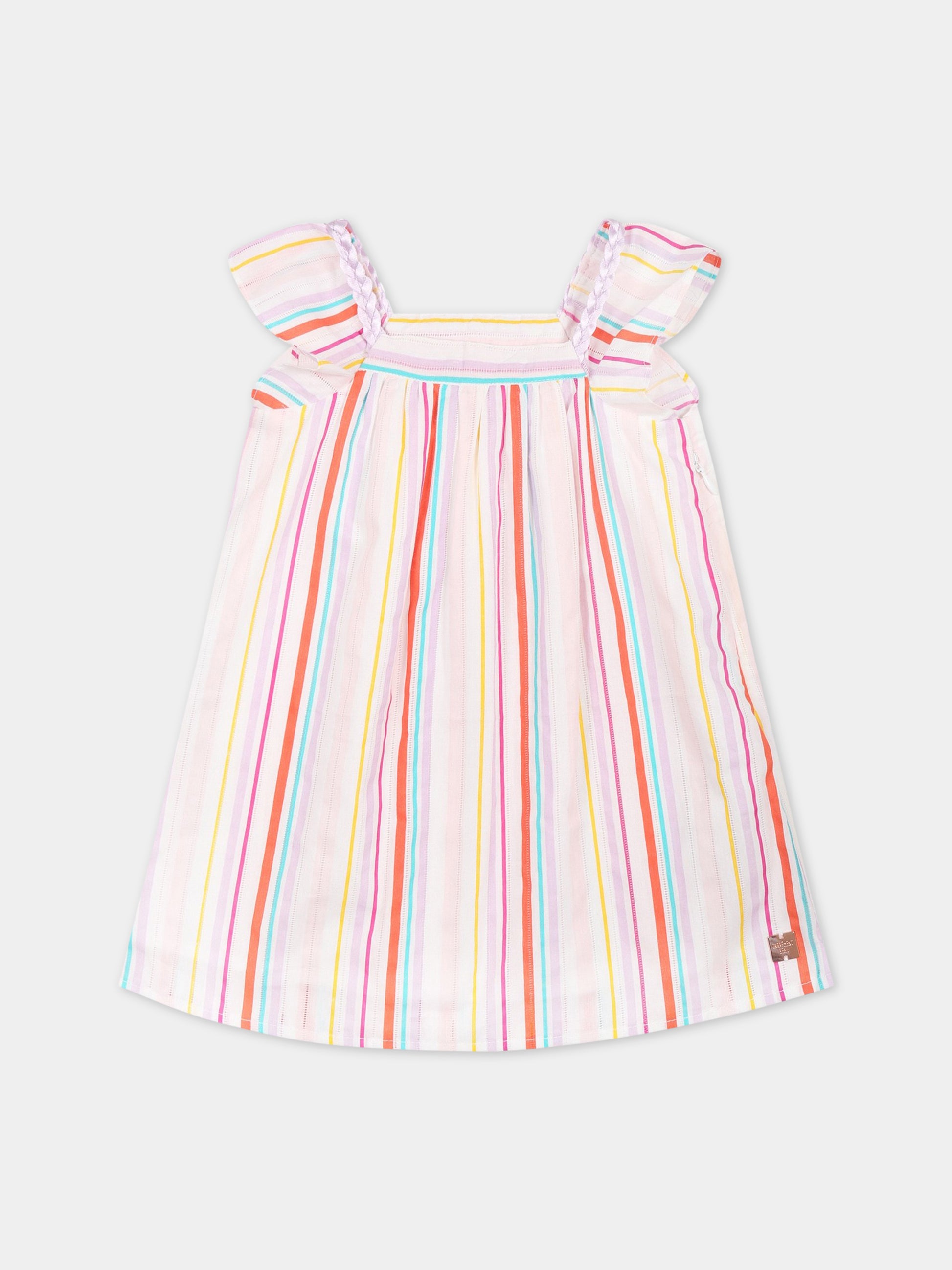 Vestito multicolor per neonata con logo,Carrement Beau,Y02100 Z41