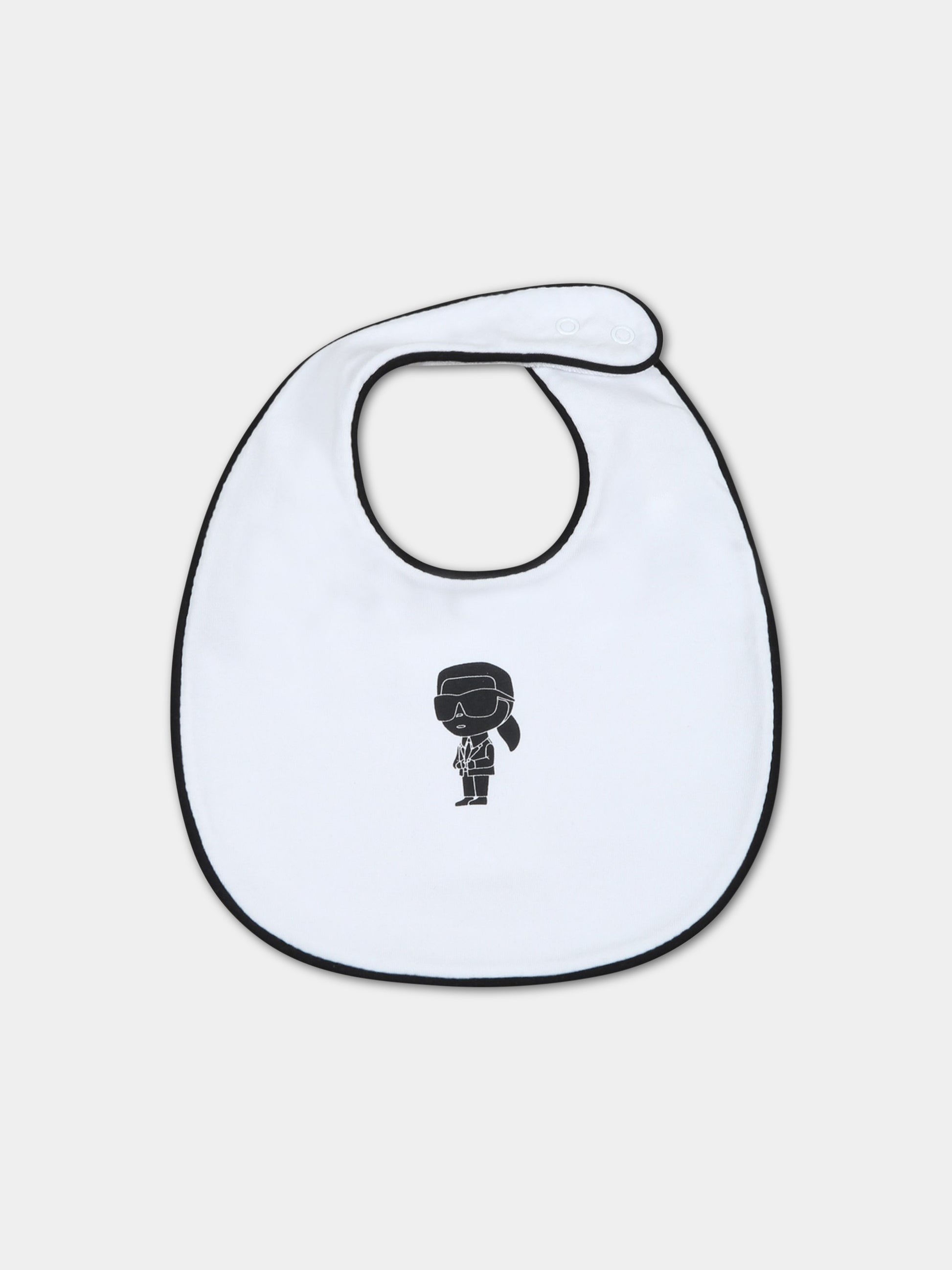 Set bianco per neonata con Karl e logo,Karl Lagerfeld Kids,Z98131 10P