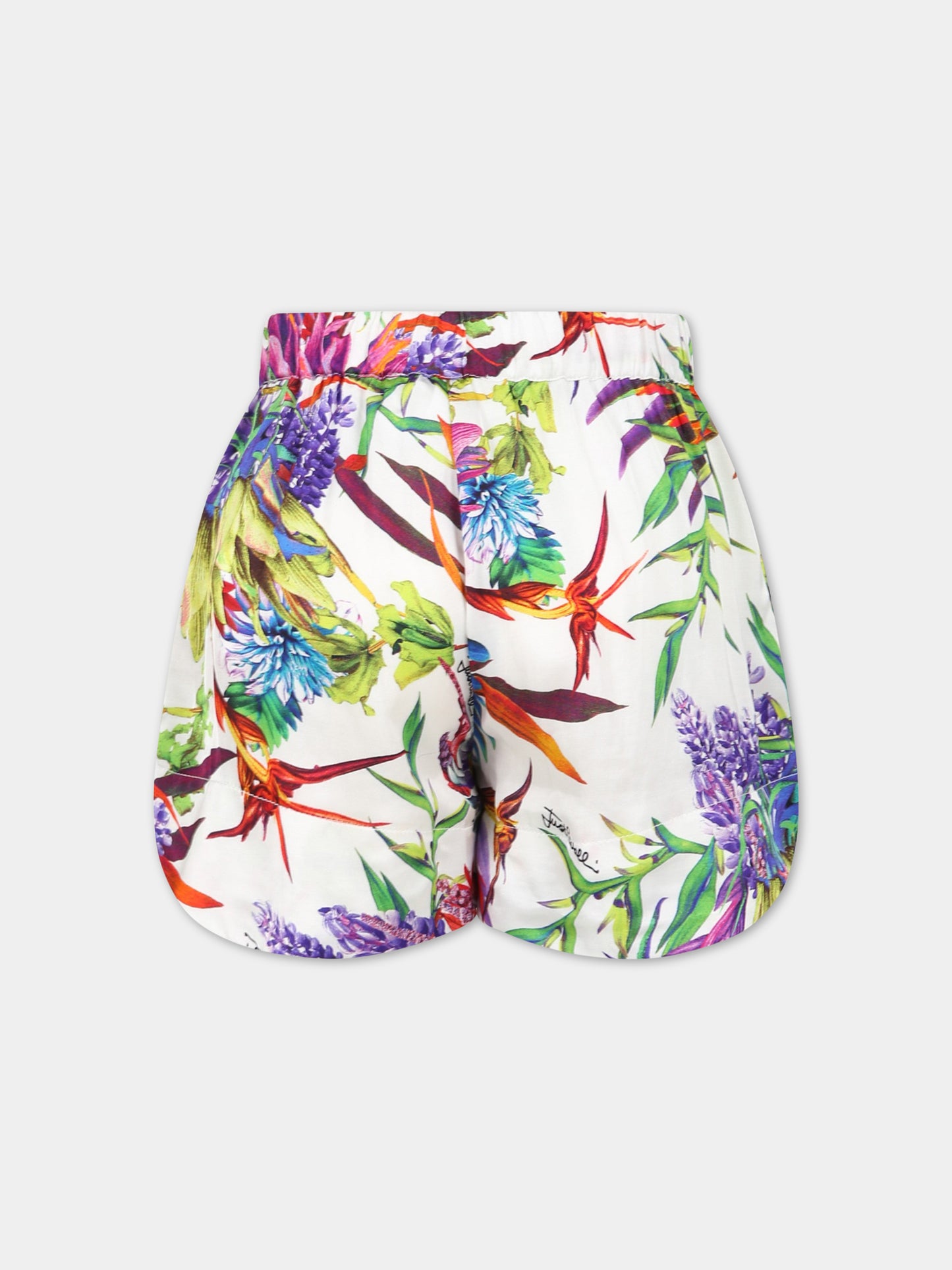 Shorts elegante multicolor per bambina,Just Cavalli,JFBE001 VI22 D005