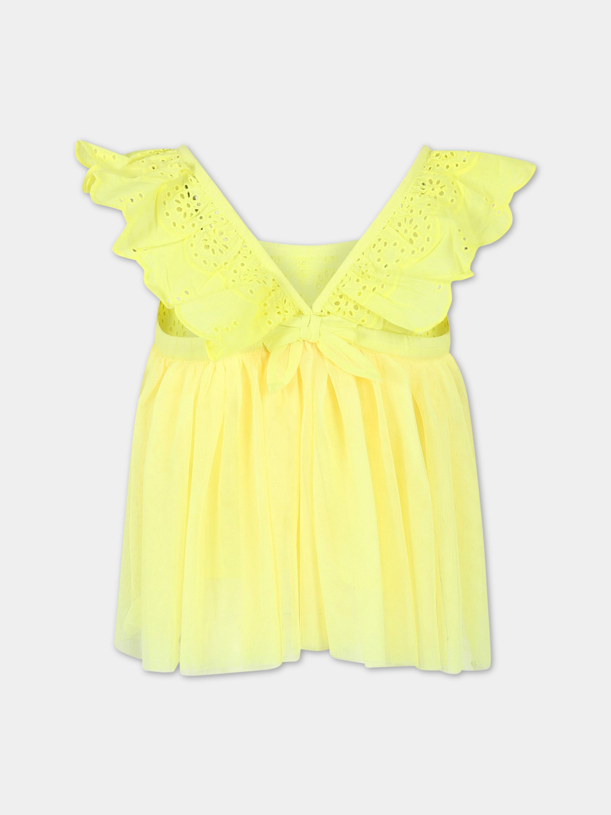 T-shirt gialla per bambina,Billieblush,U15B40 549