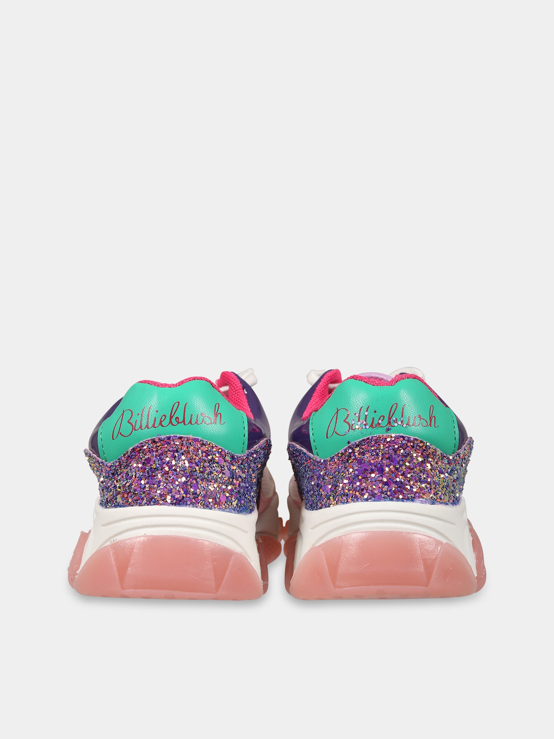 Sneakers mulricolor per bambina con logo,Billieblush,U19360 Z41