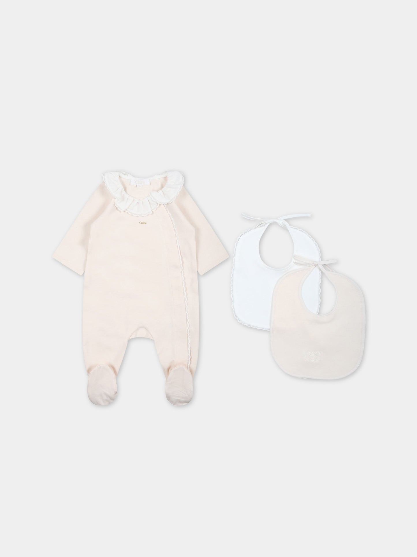 Set multicolor per neonata con logo,Chloé Kids,C97303 440