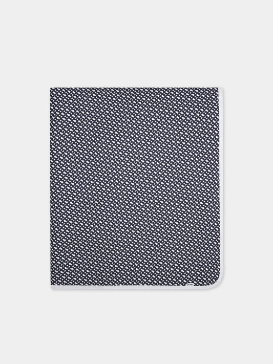 Coperta blu per neonato con logo,Boss,J90317 849