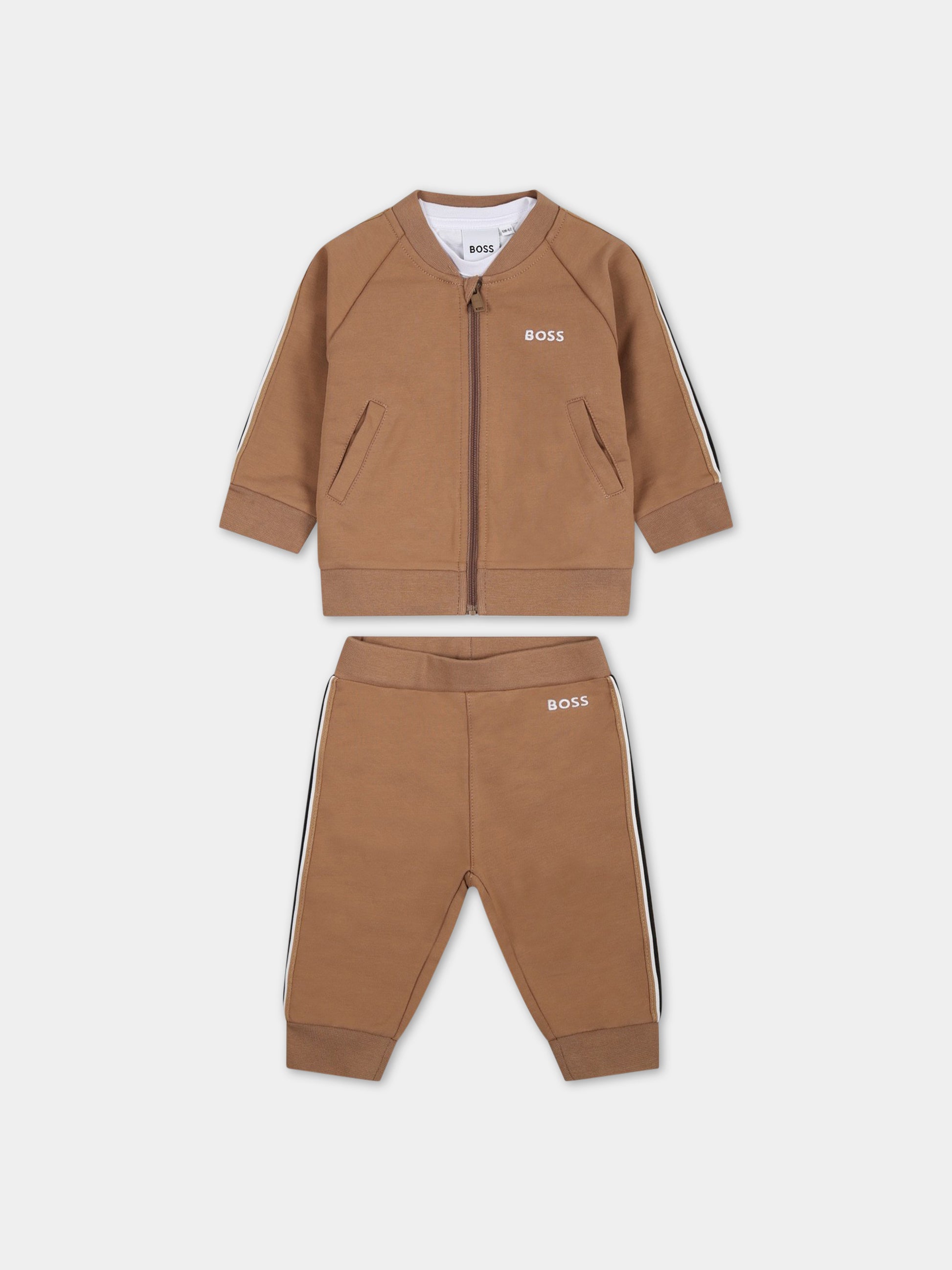 Completo multicolor per neonato con logo,Boss,J98410 269