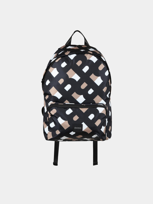 Zaino multicolor per bambino con logo,Boss,J20400 M13