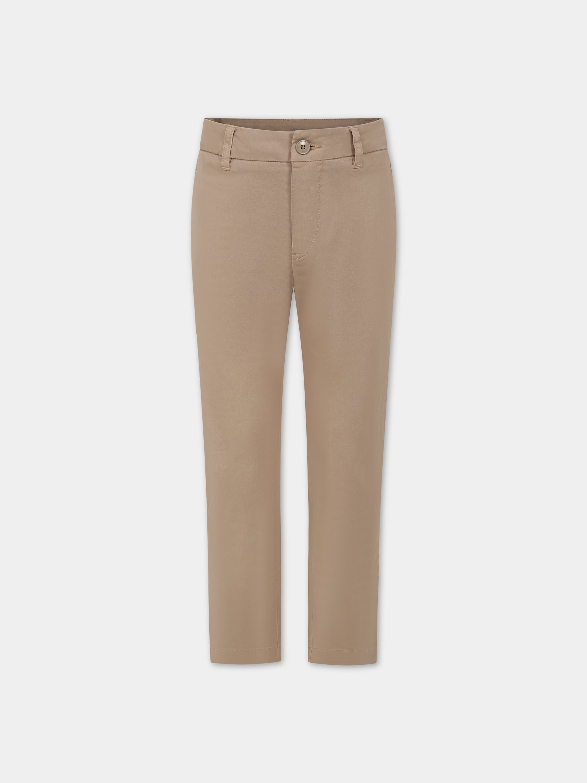 Pantaloni beige per bambino con logo,Dondup Kids,DMPA251 CE234 6006