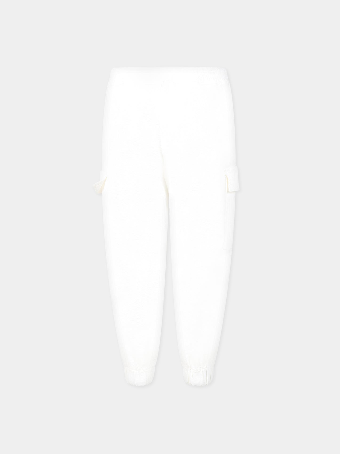 Pantaloni bianchi per bambino con logo,Dondup Kids,DMPA257 CE219 B006