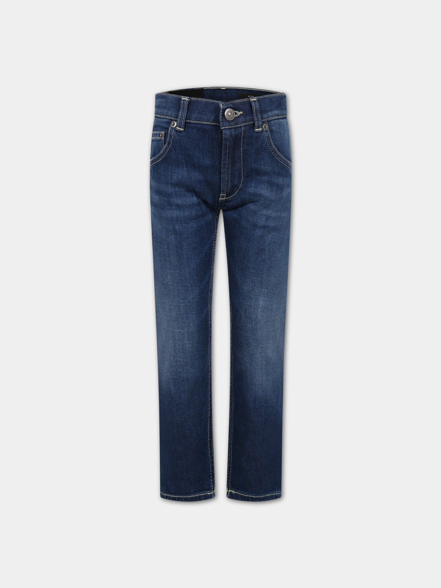 Jeans blu per bambino con logo,Dondup Kids,DMPA265C DS039 4011