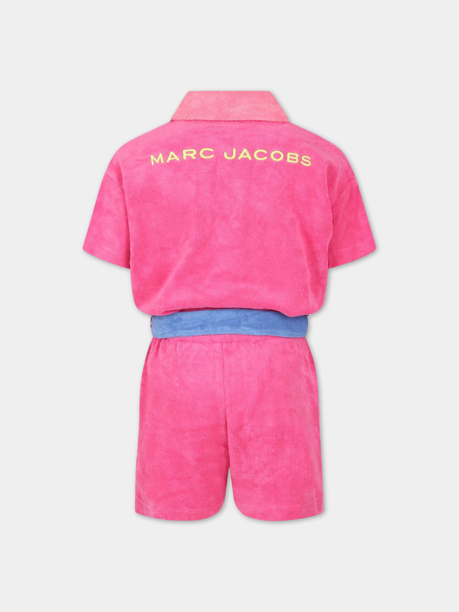 Tuta multicolor per bambina con logo,Little Marc Jacobs,W14318 49G