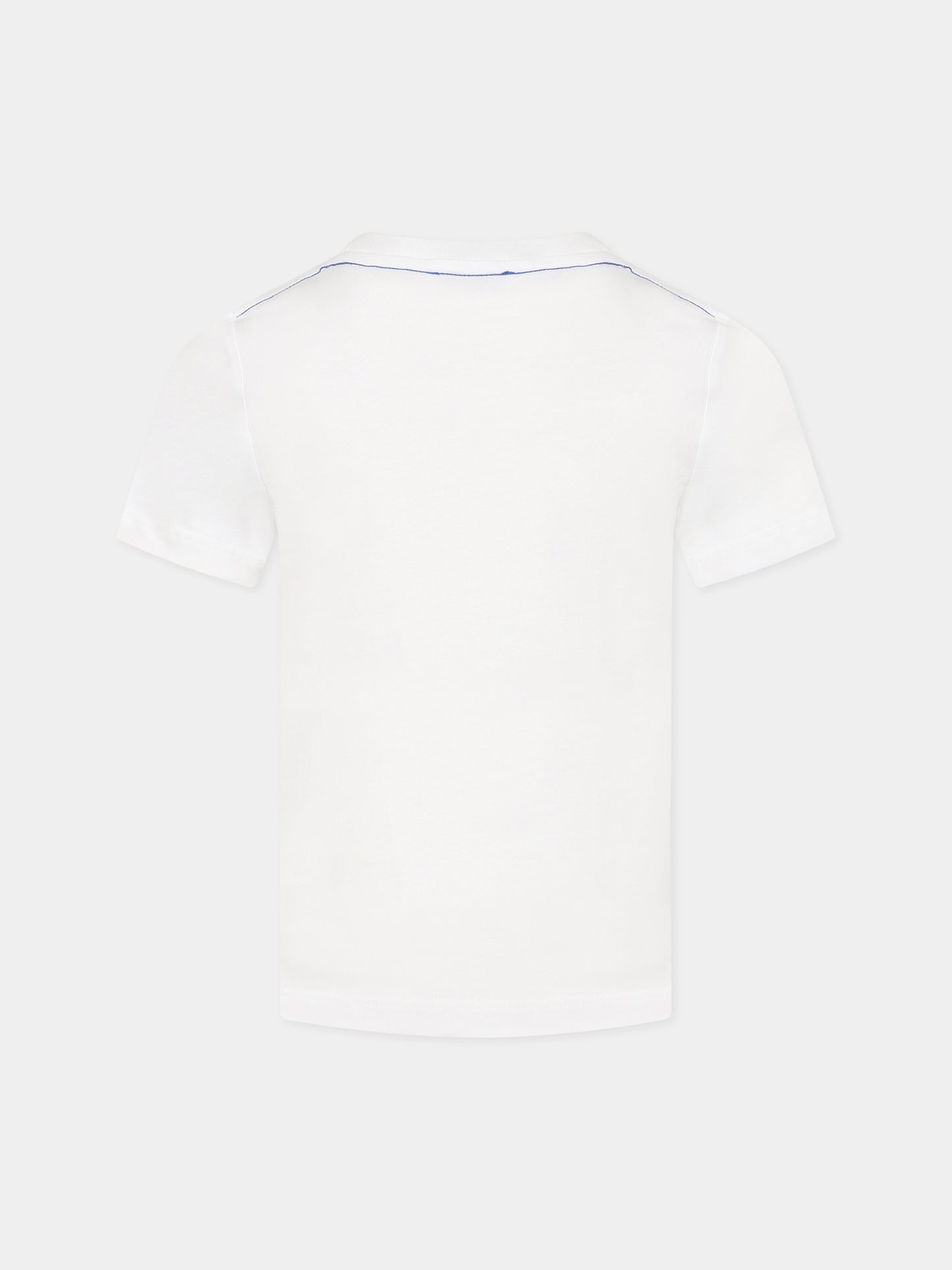 T-shirt bianca per bambino con stampa Garfield e logo,Little Marc Jacobs,W25584 10P