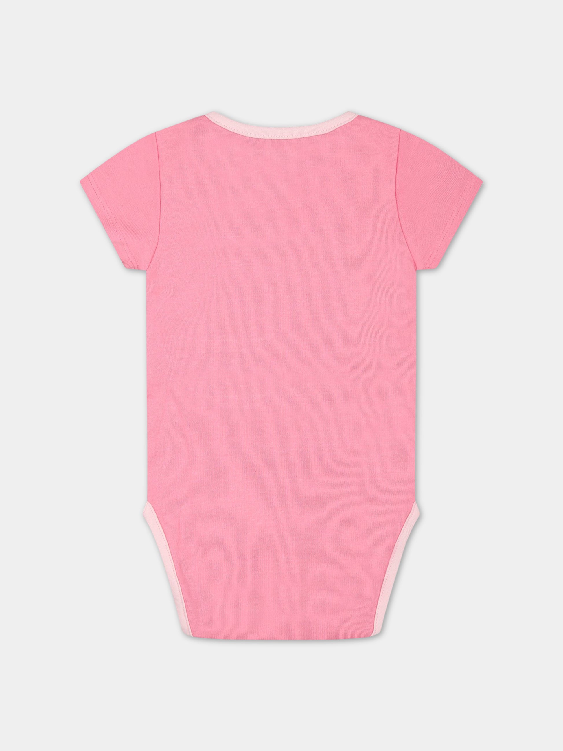 Set multicolor per neonata con stampa e logo,Little Marc Jacobs,W98158 44G