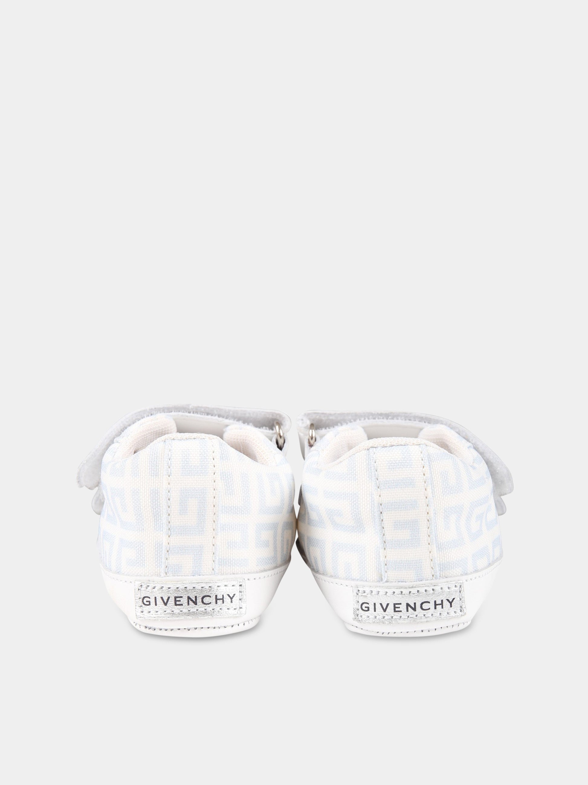 Sneakers bianche per neonato con logo,Givenchy Kids,H99043 771