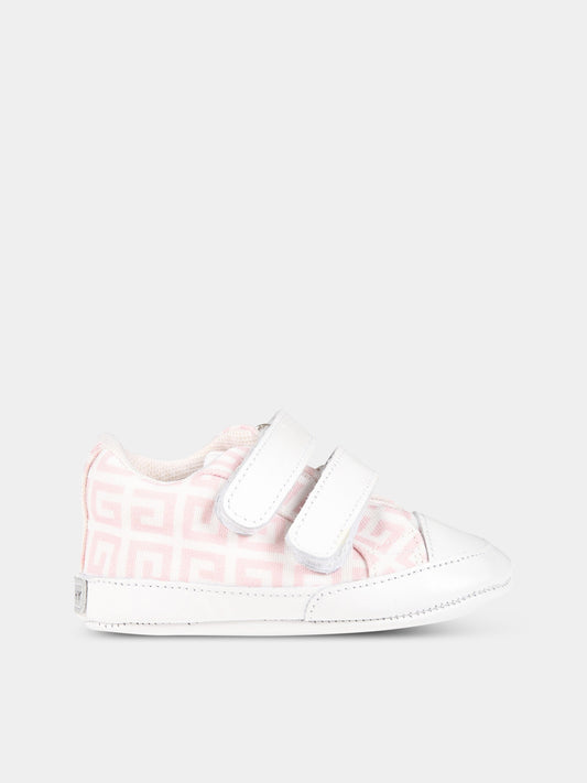Sneakers bianche per neonata con logo,Givenchy Kids,H99043 44Z