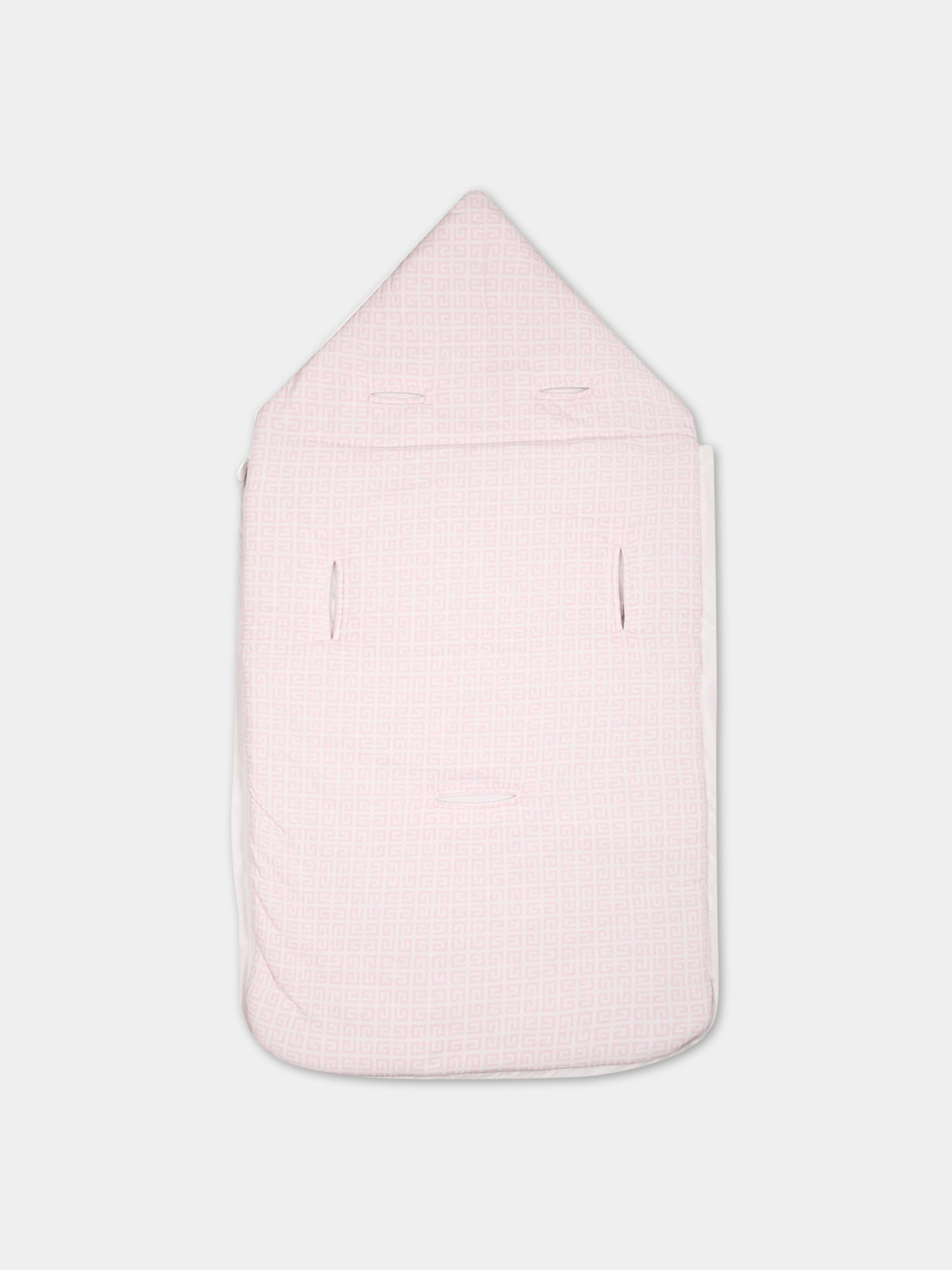 Sacco-nanna bianco per neonata con logo,Givenchy Kids,H90165 44Z