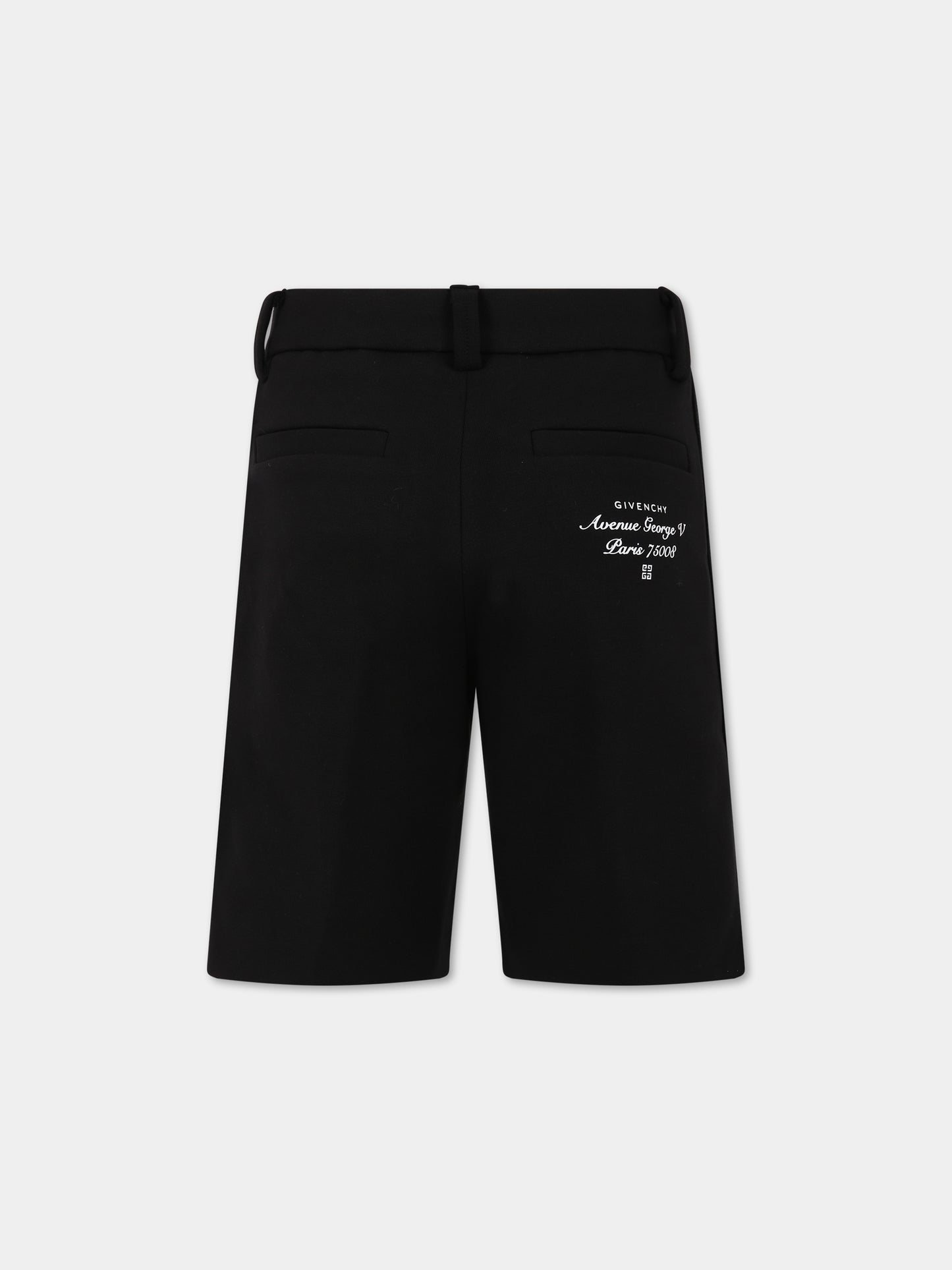 Shorts nero per bambino con logo,Givenchy Kids,H24223 09B