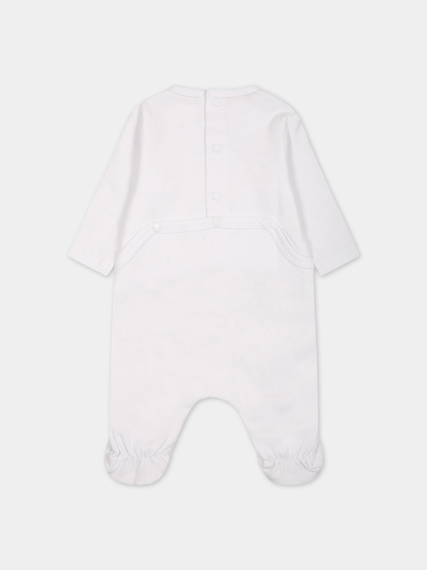 Set multicolor per neonata con logo e  elefante,Kenzo Kids,K98111 A41