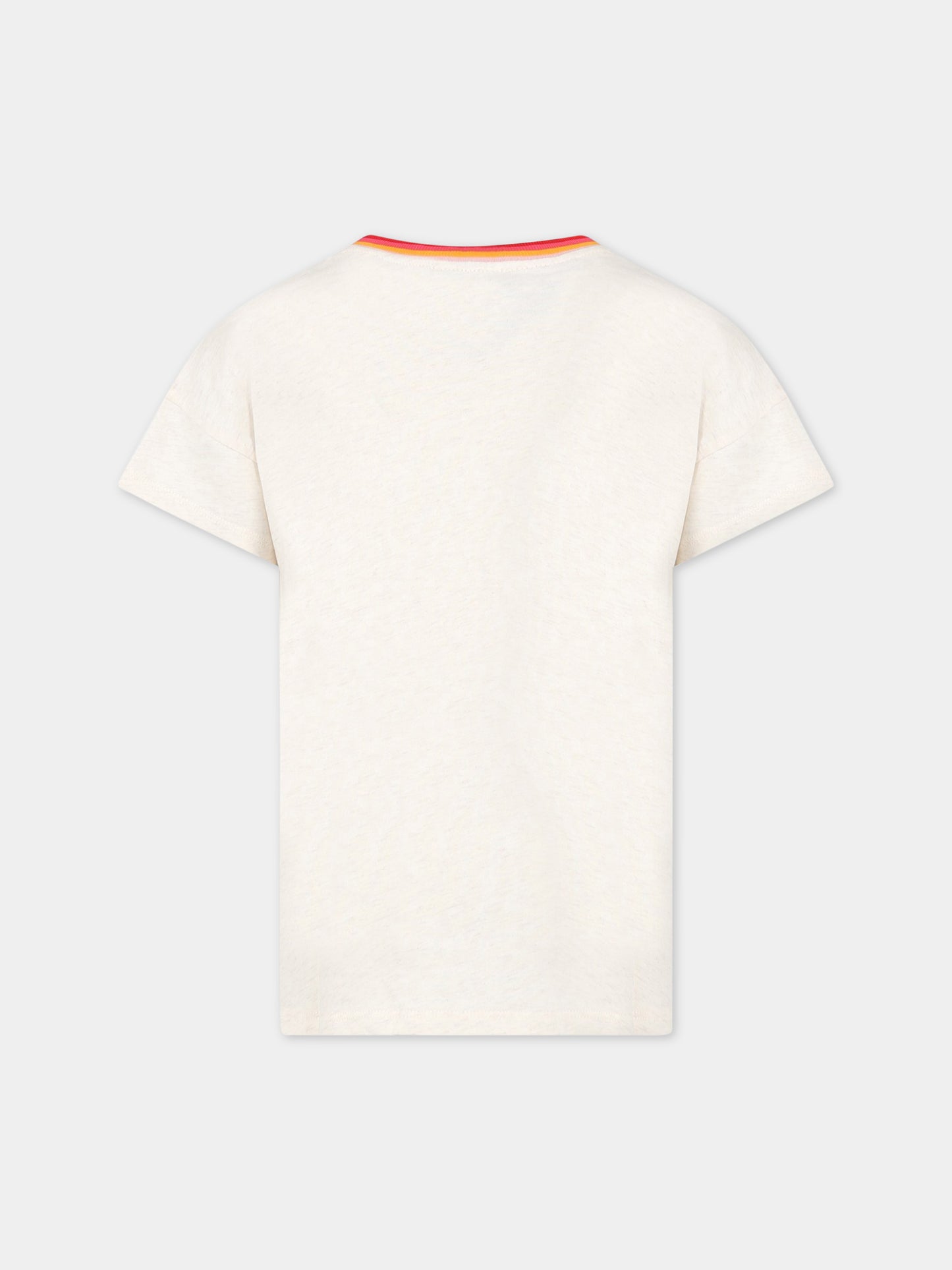 Vestito beige per bambina con logo,Kenzo Kids,K12307 C17