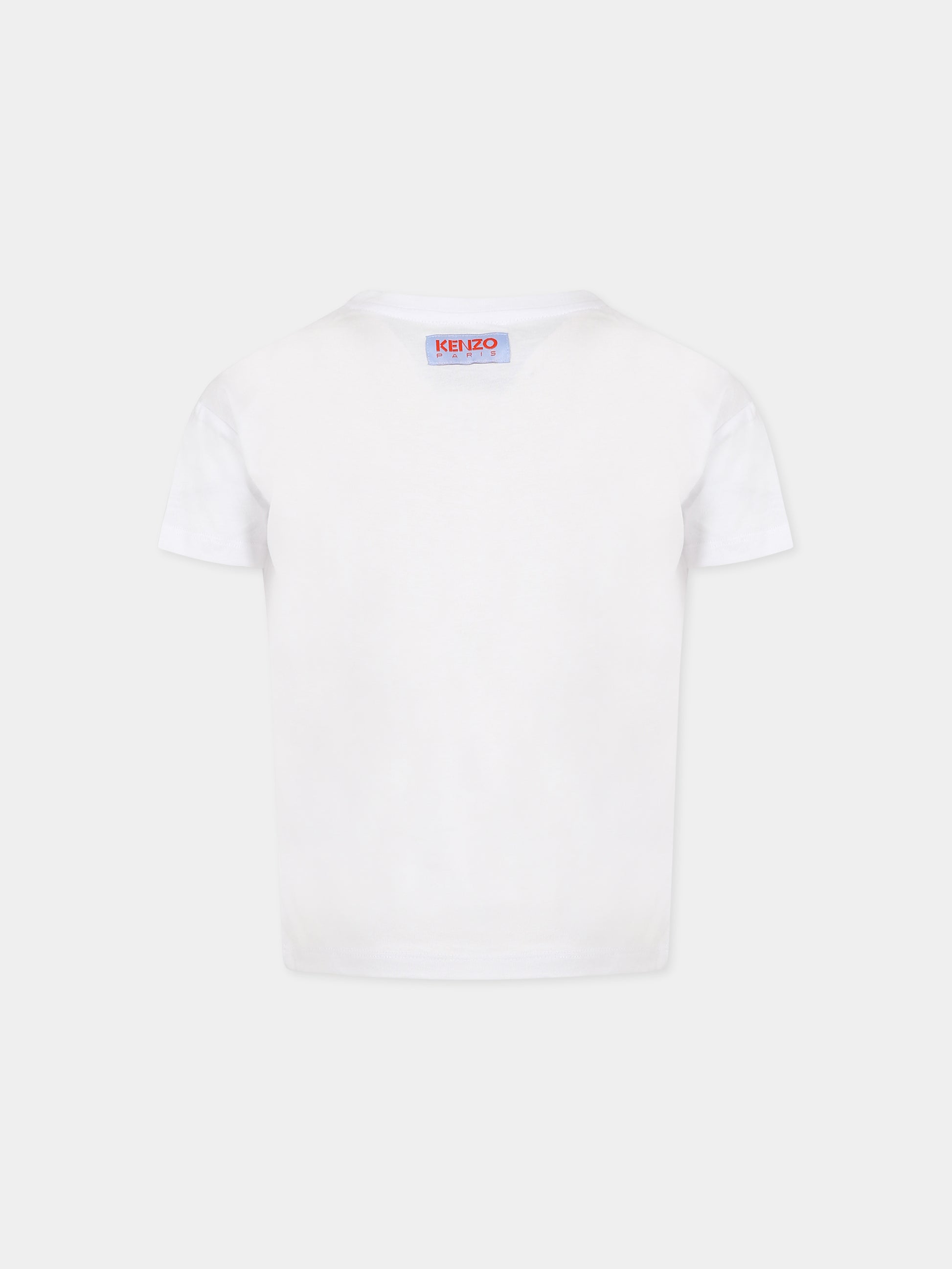 Completo multicolor per bambina con stampa tigre e logo,Kenzo Kids,K18003 78G